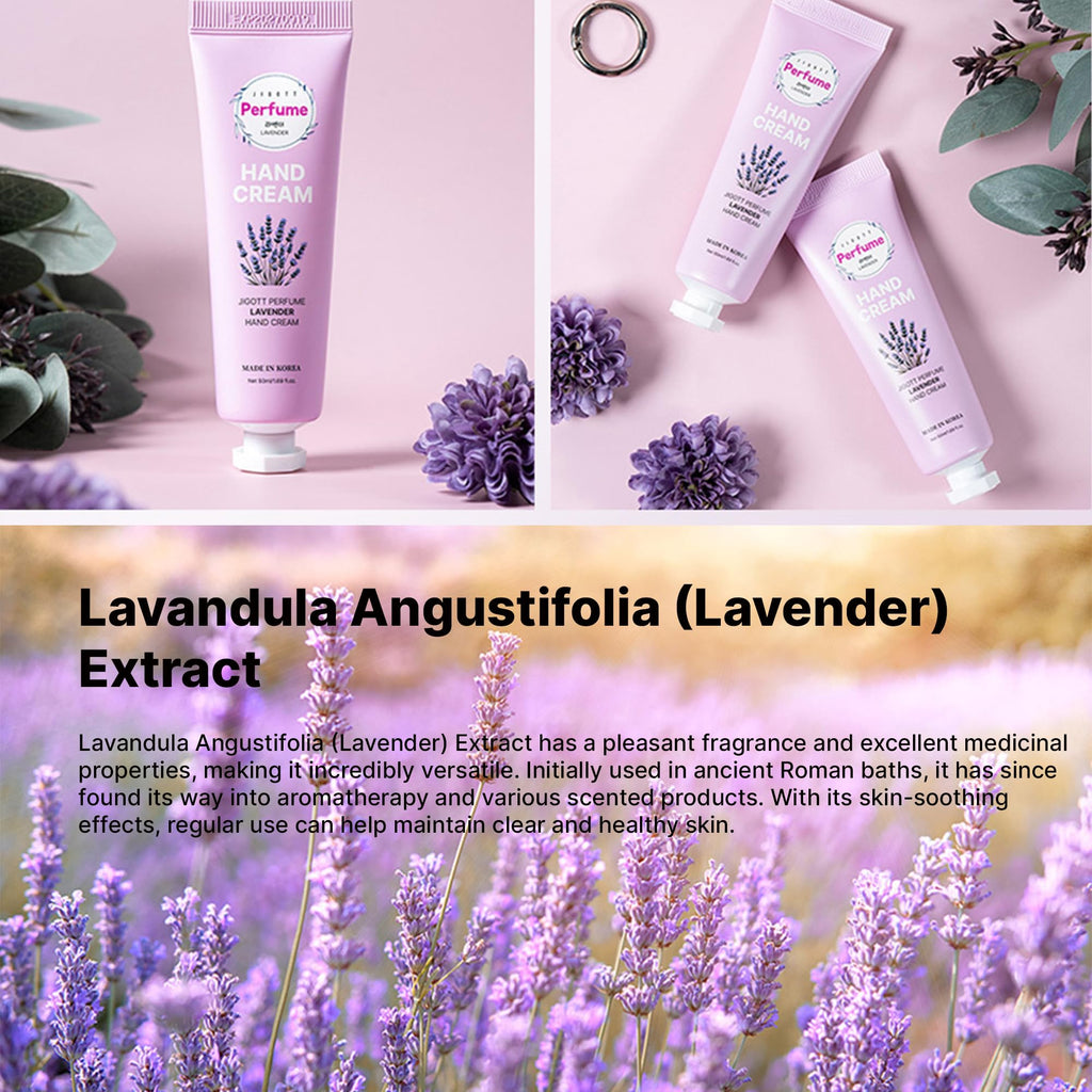 Ekais Perfume Hand Cream Gift Set – 5 Scented Mini Lotions (Lavender, Citrus, Musk, Cherry Blossom, Freesia) – Travel-Size K-Beauty
