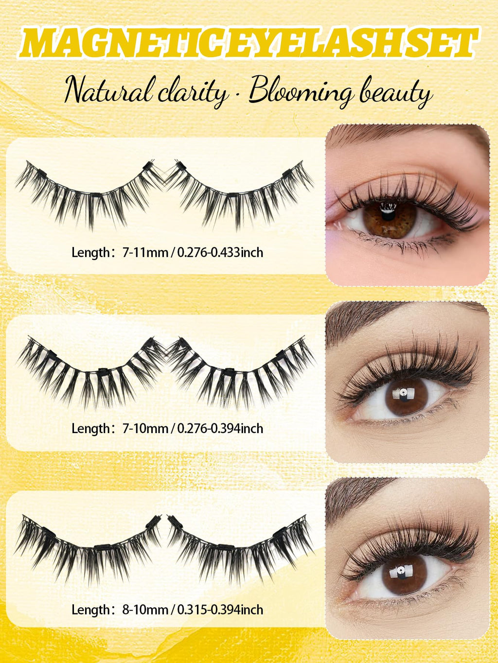 Elara Craft Magnetic Eyelashes with Applicator – Reusable, Glue-Free & Lightweight