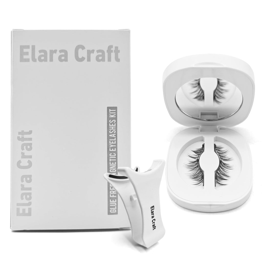 Elara Craft Magnetic Eyelashes with Applicator – Reusable, Glue-Free & Lightweight
