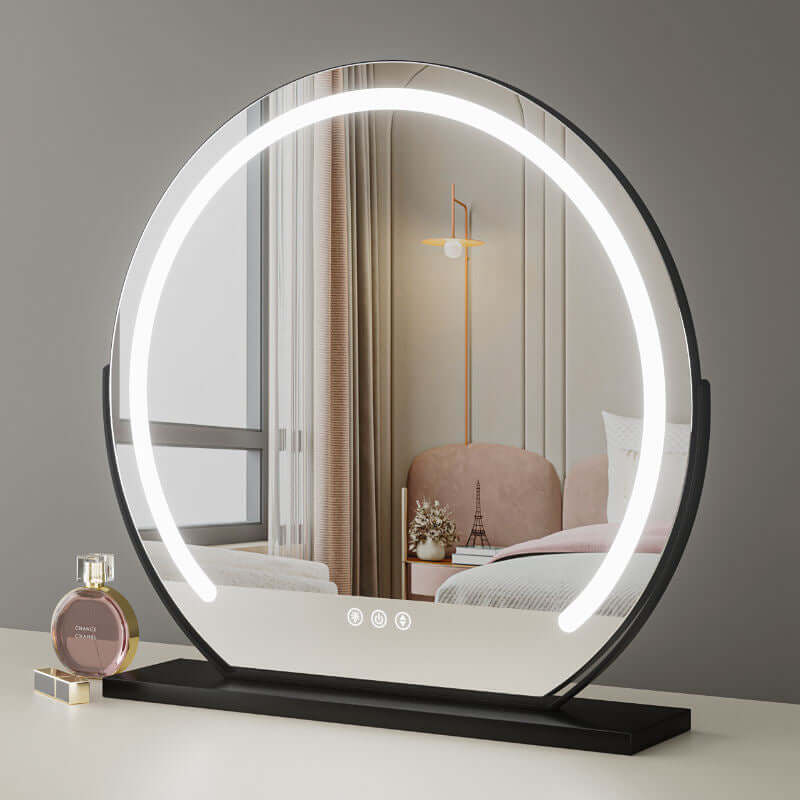 Elara LED Vanity Mirror Black