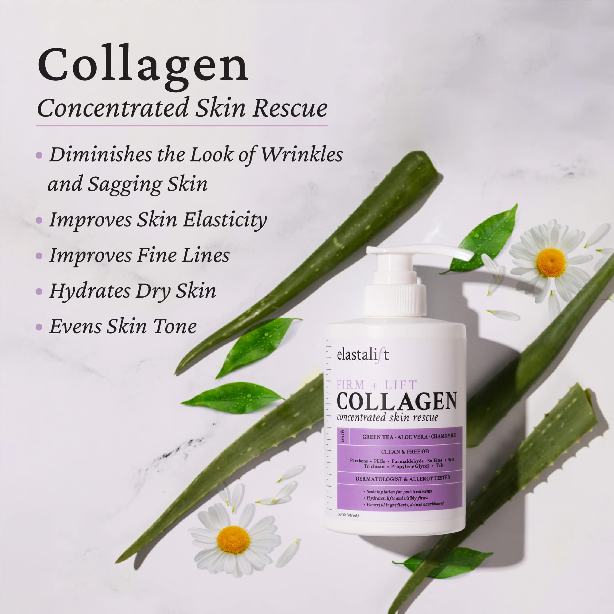 Elastalift Fragrance-Free Collagen Cream — 2pc Body & Face Moisturizer