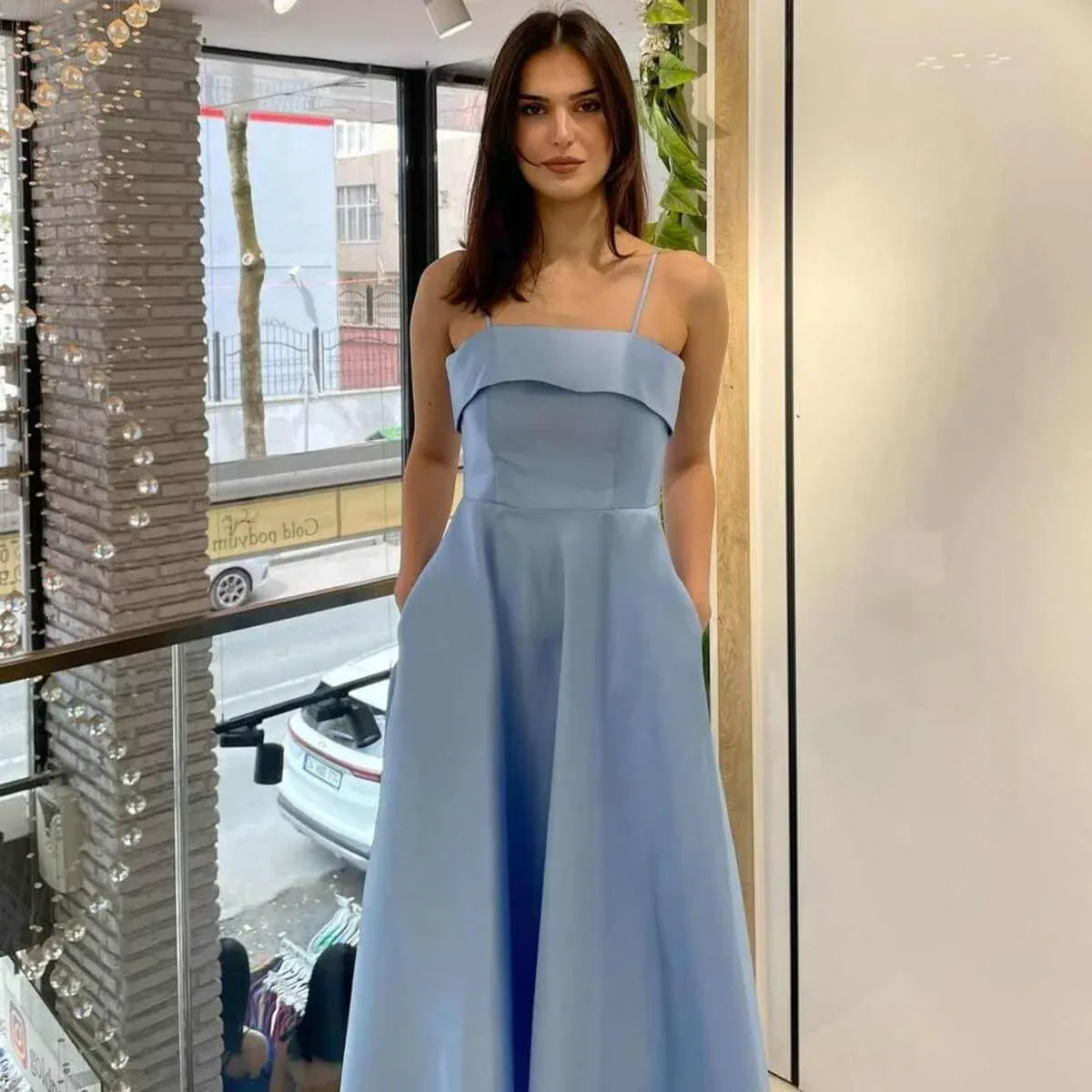Elegant Summer Dress: Solid Color Sleeveless Backless Tube Top Maxi Dress for Women