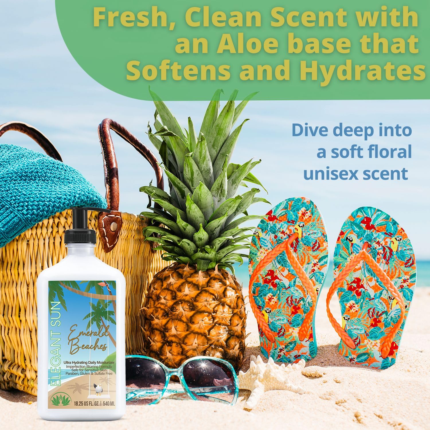 Elegant Sun Emerald Beaches Daily Moisturizer – Tan Extender & After Sun Lotion