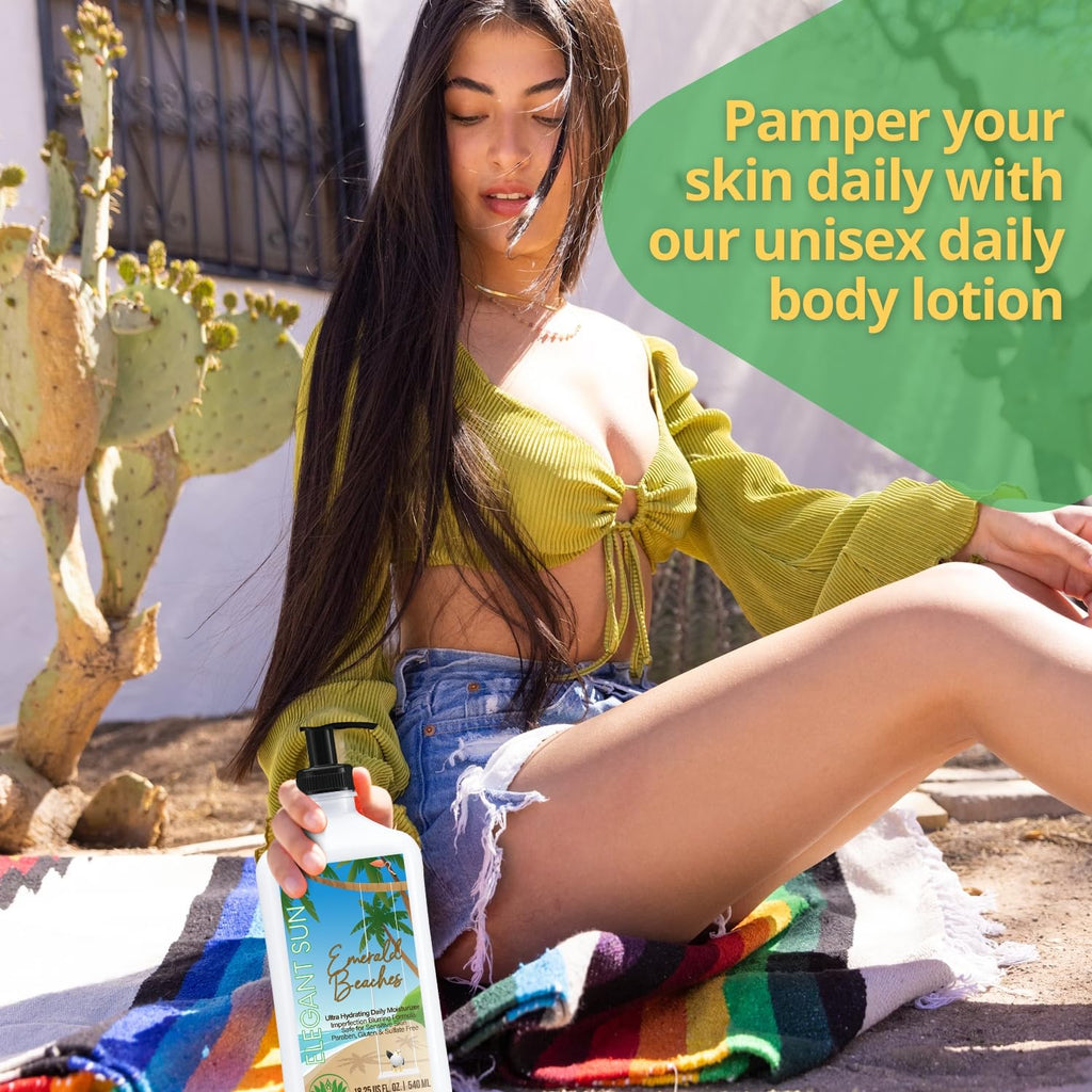 Elegant Sun Emerald Beaches Daily Moisturizer – Tan Extender & After Sun Lotion