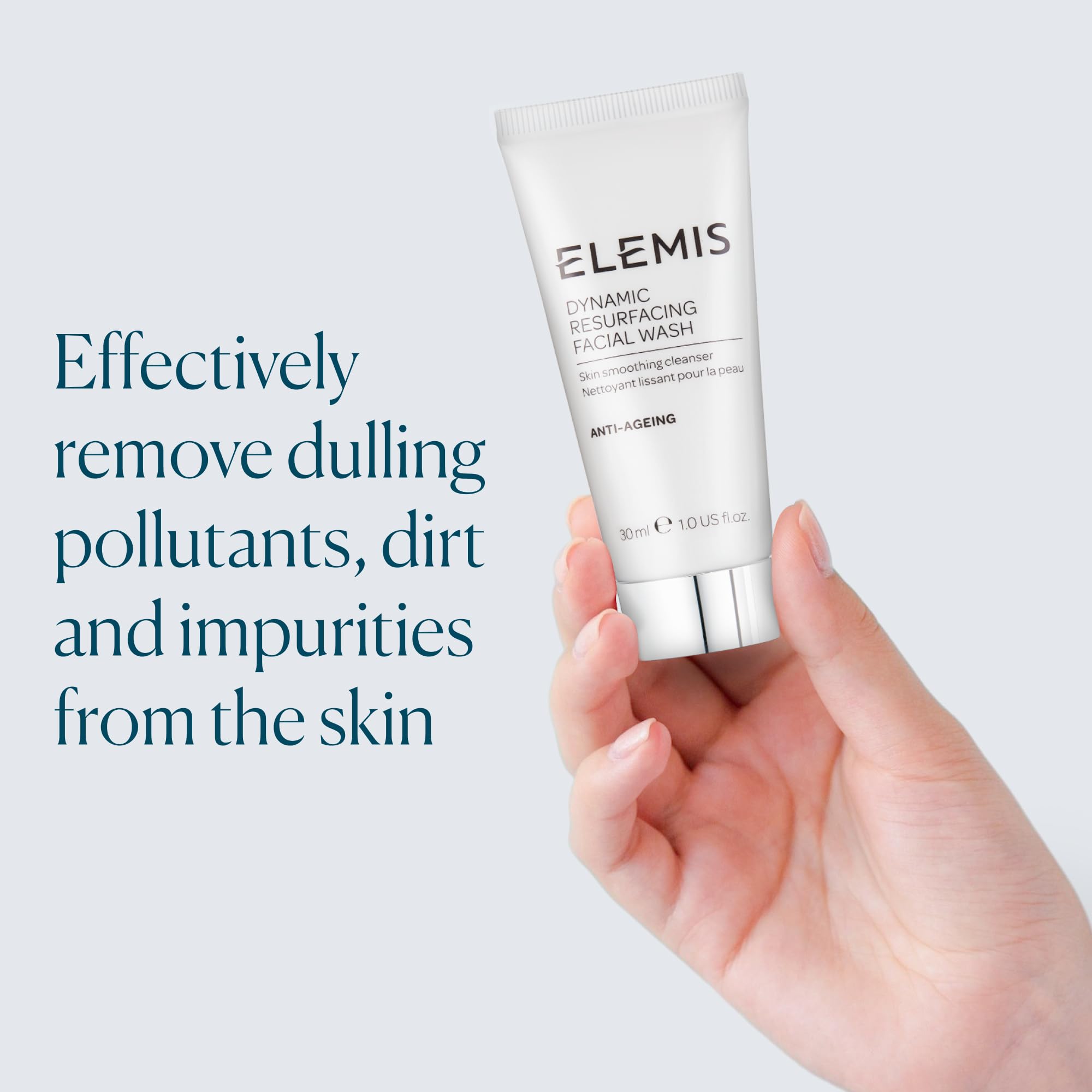 ELEMIS Dynamic Resurfacing Facial Wash – Gentle Travel-Size Enzyme-Powered Daily Gel Cleanser (30ml)
