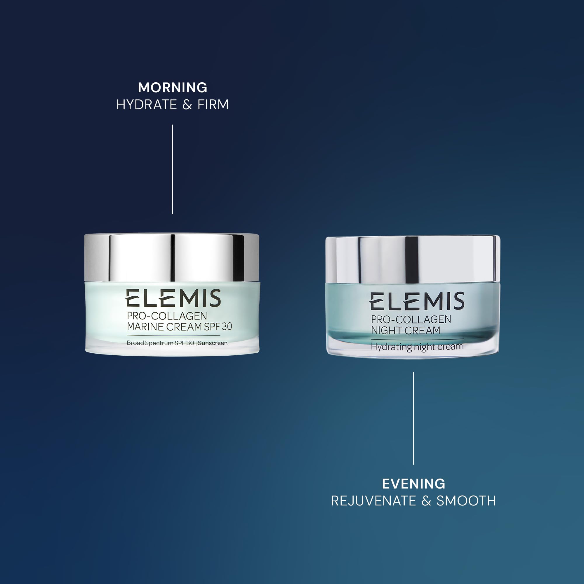 Elemis Day & Night Wonder Duo | Pro-Collagen Marine Cream SPF30 & Night Cream