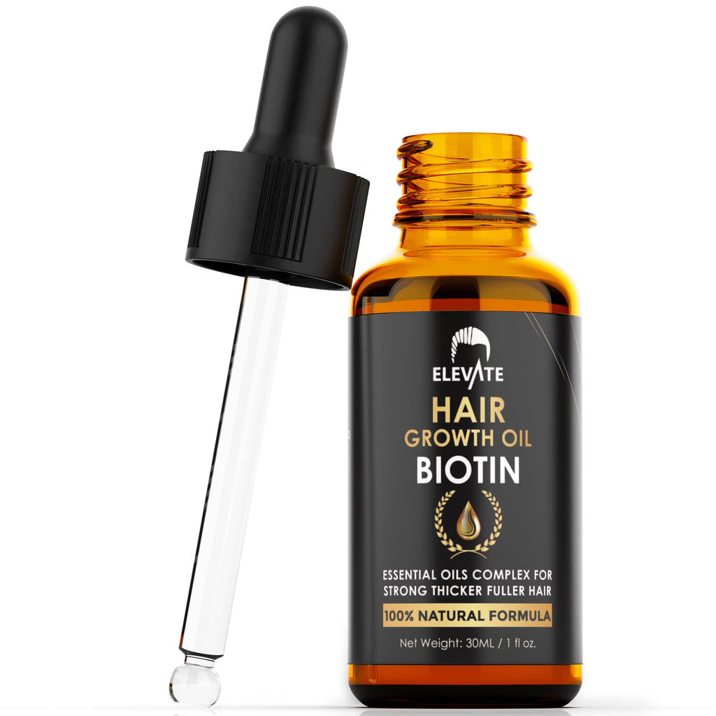 Elevate Hair Growth Oil – Biotin Serum & Castor Oil for Stronger, Fuller Hair | 1 Fl Oz