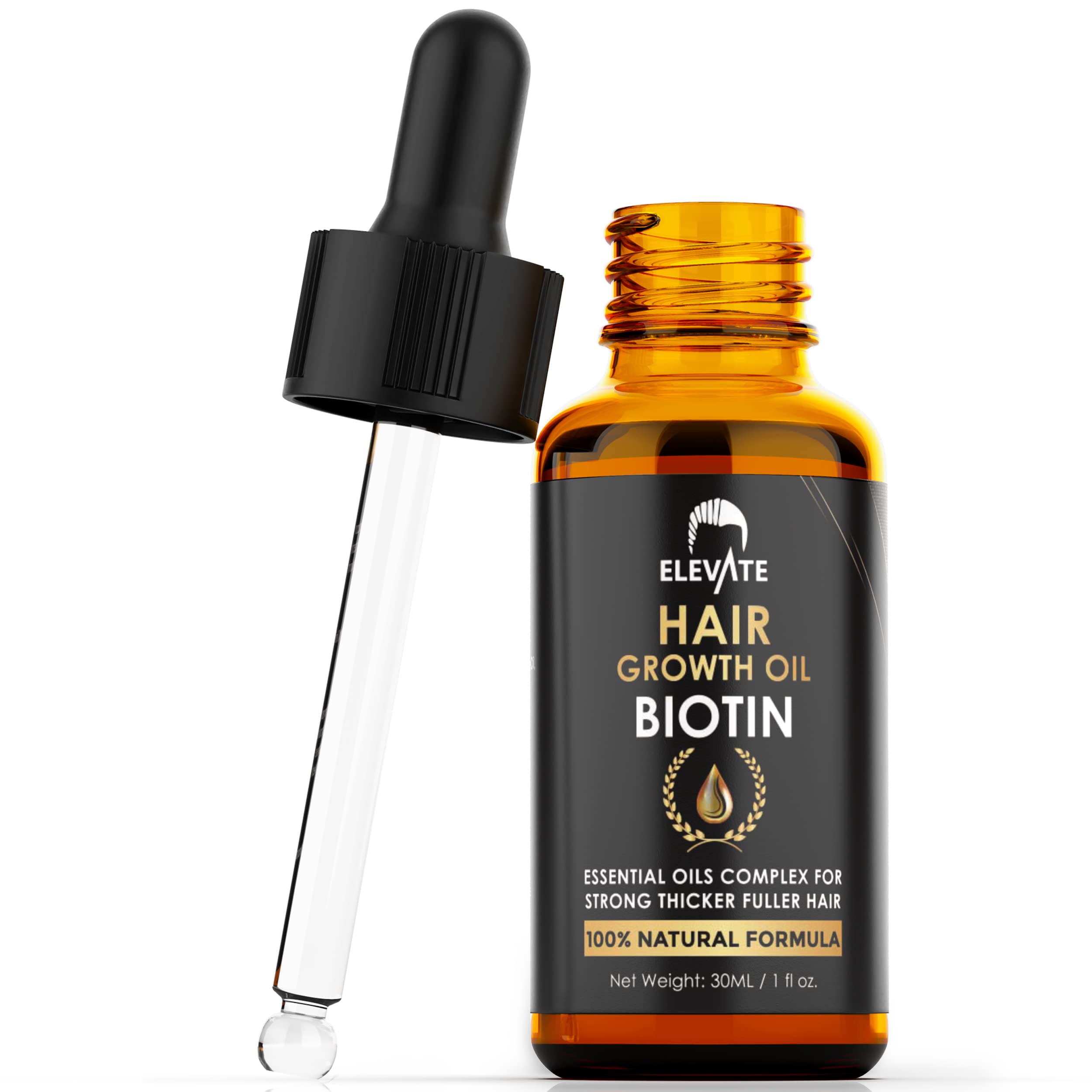 Elevate Hair Growth Oil – Biotin Serum & Castor Oil for Stronger, Fuller Hair | 1 Fl Oz