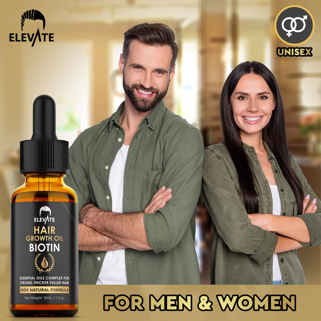 Elevate Hair Growth Oil – Biotin Serum & Castor Oil for Stronger, Fuller Hair | 1 Fl Oz