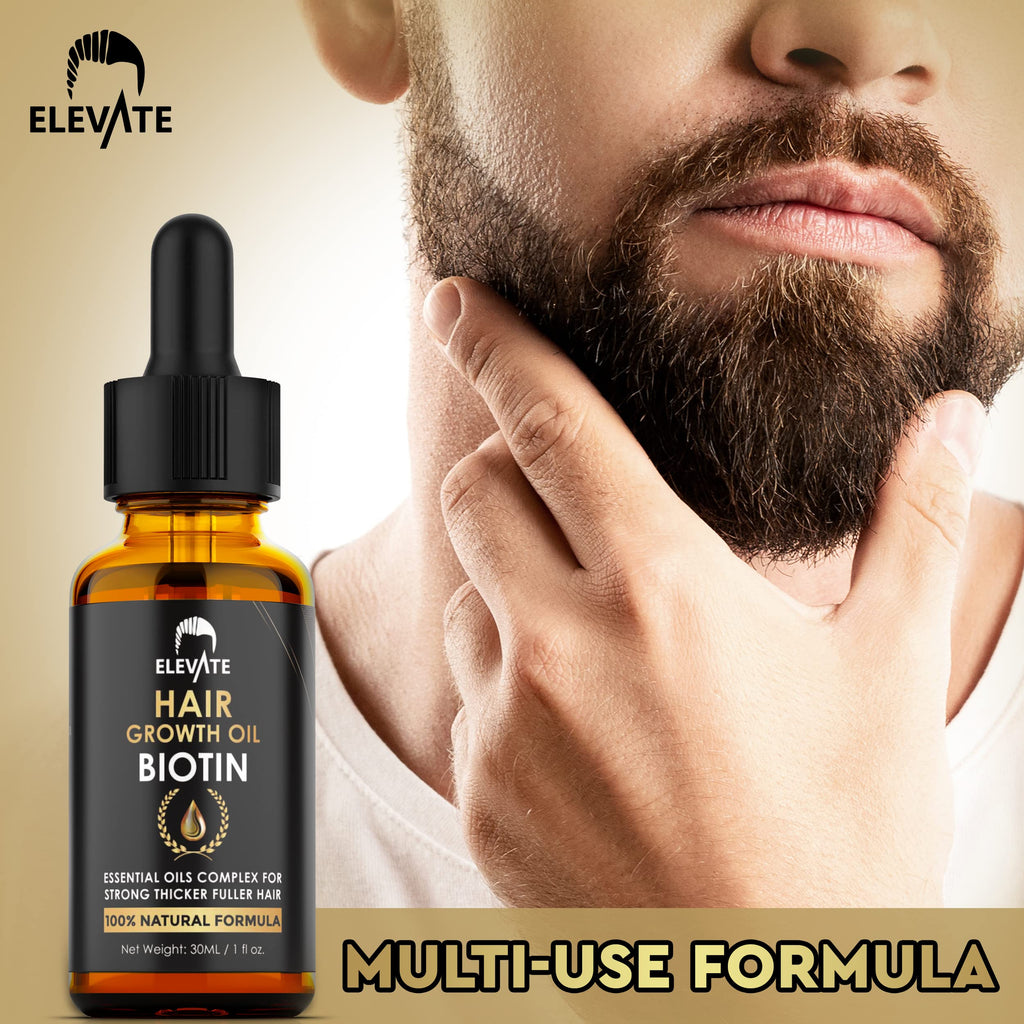 Elevate Hair Growth Oil – Biotin Serum & Castor Oil for Stronger, Fuller Hair | 1 Fl Oz