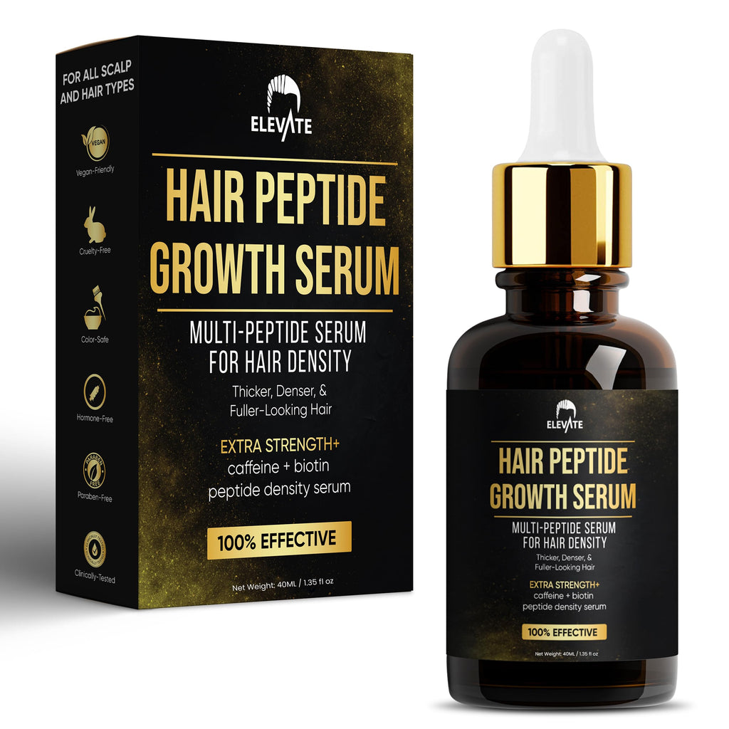 Elevate Multi-Peptide Hair Growth Serum – Caffeine + Biotin for Fuller, Thicker, Visibly Longer Hair