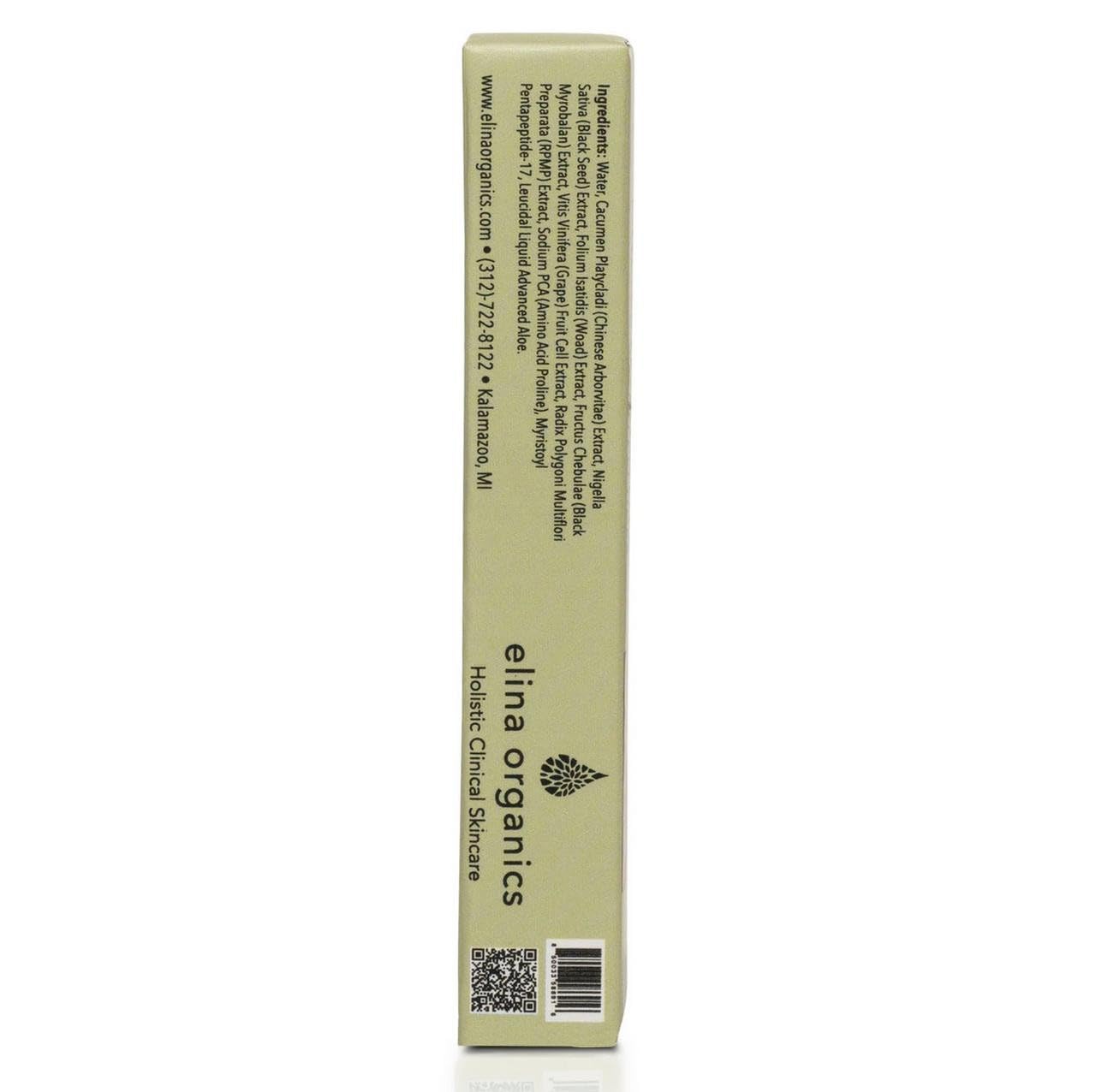 Elina Organics Natural Lash Growth Serum – Peptide-Infused Eyelash & Eyebrow Enhancer, Organic & Vegan (0.17 oz)