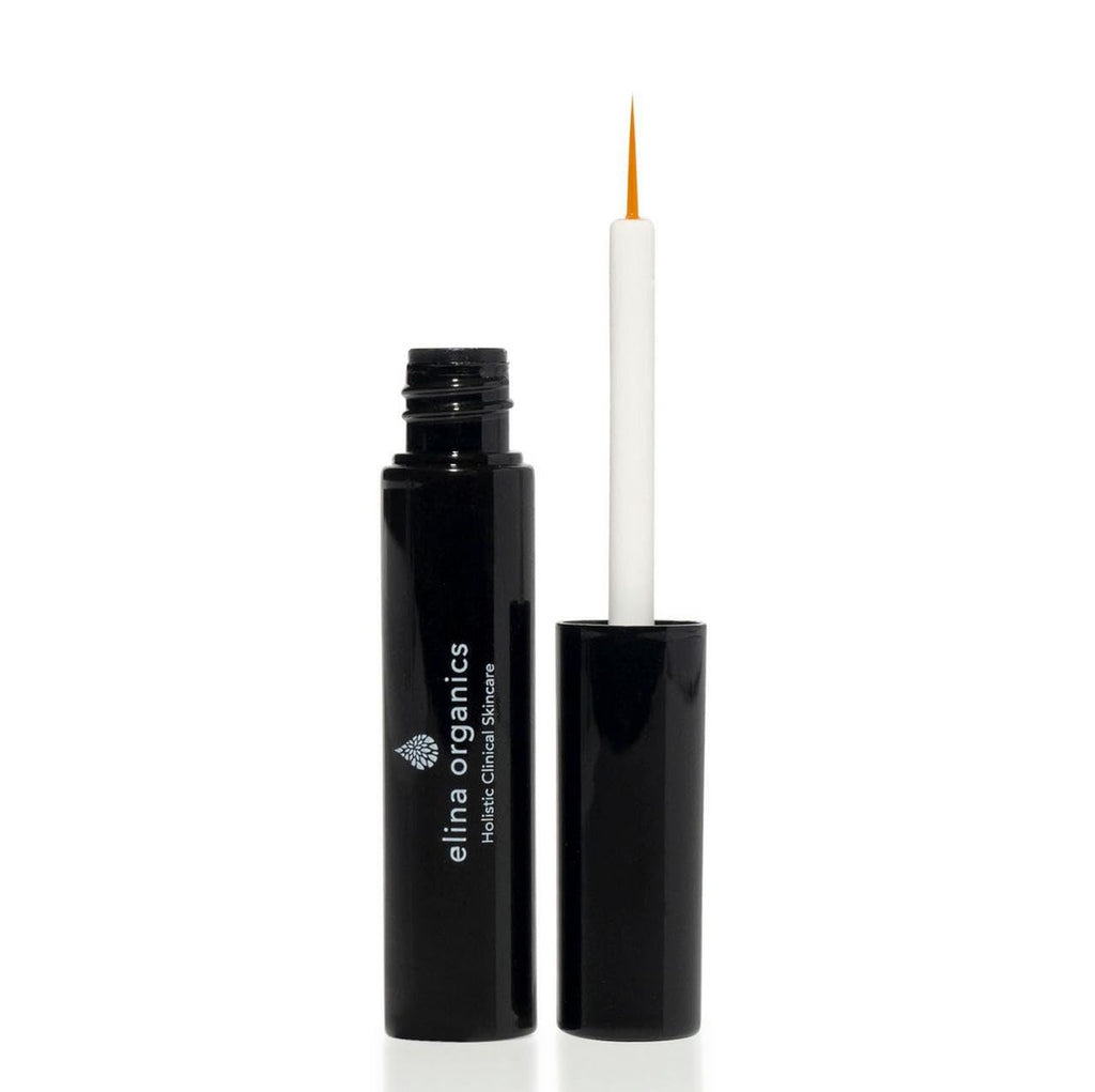 Elina Organics Natural Lash Growth Serum – Peptide-Infused Eyelash & Eyebrow Enhancer, Organic & Vegan (0.17 oz)