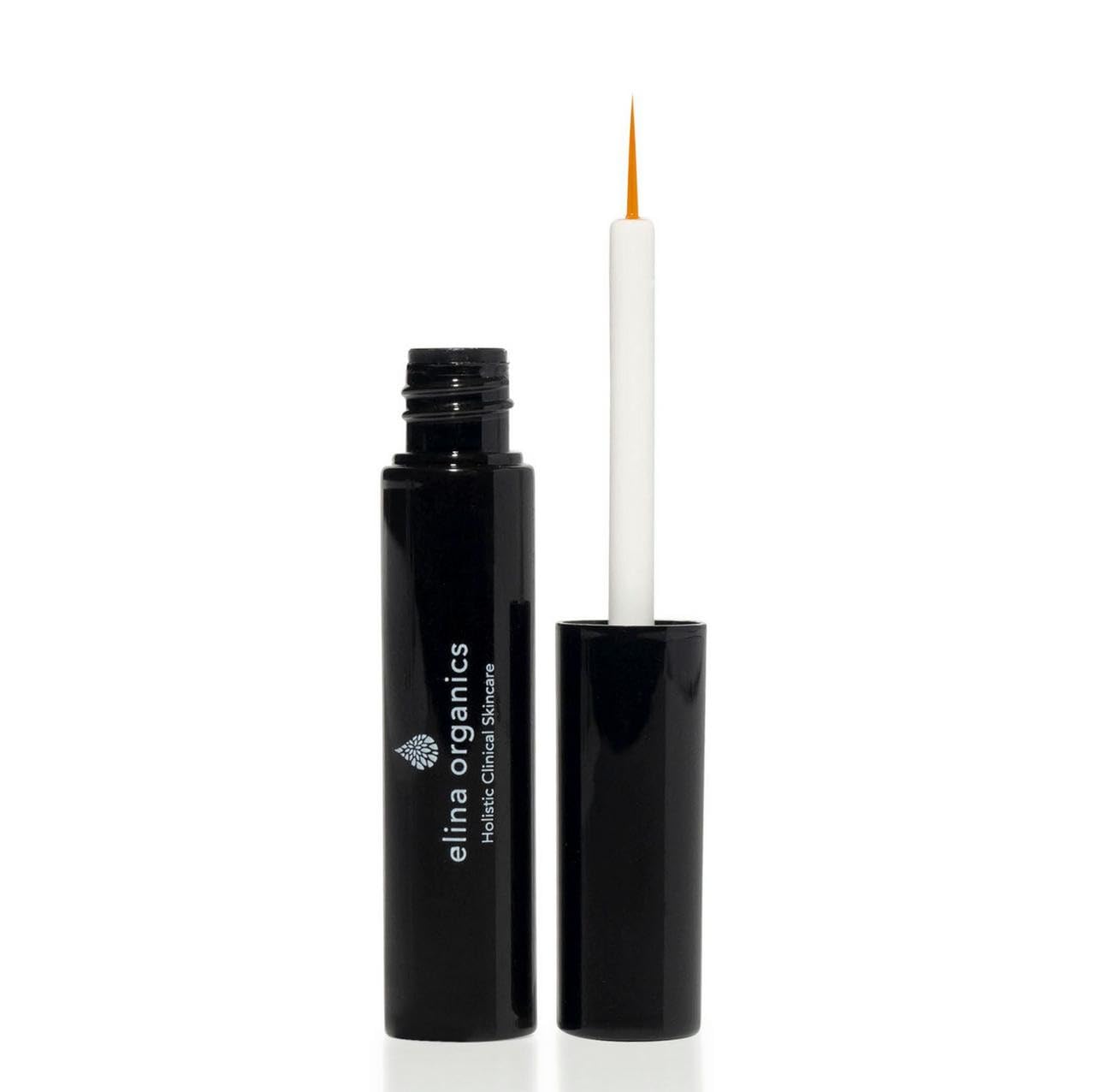 Elina Organics Natural Lash Growth Serum – Peptide-Infused Eyelash & Eyebrow Enhancer, Organic & Vegan (0.17 oz)