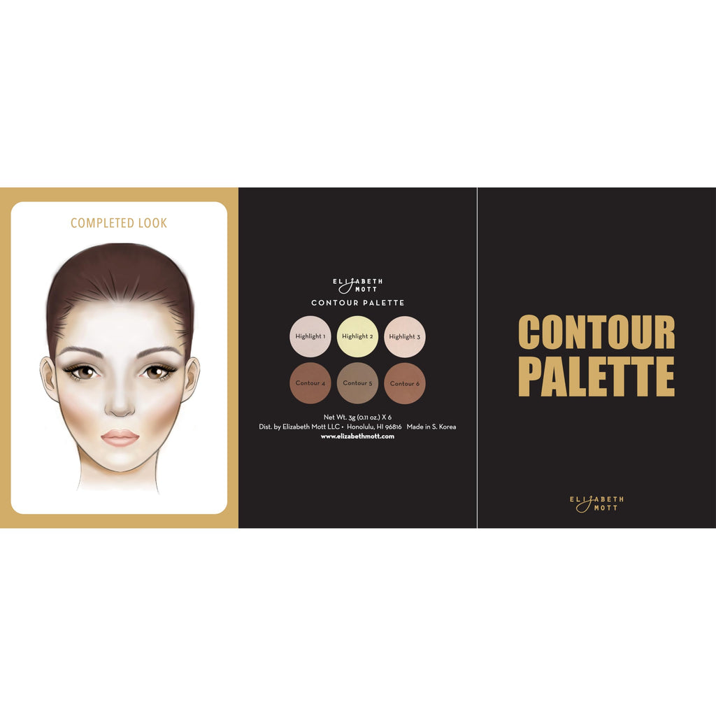 Elizabeth Mott Bronzer Contour Palette – 6 Blendable Shades for All Skin Tones, Natural Glow (Cruelty-Free)