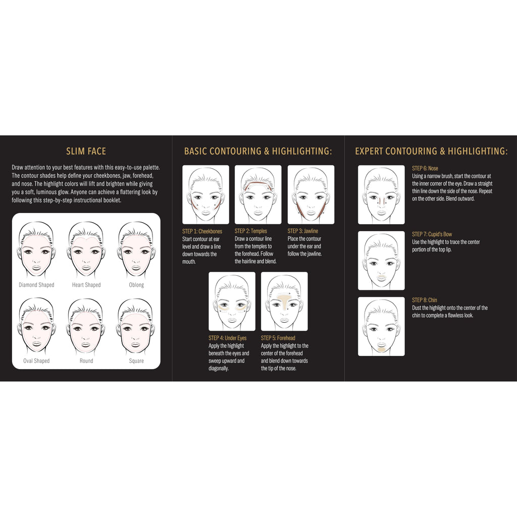 Elizabeth Mott Bronzer Contour Palette – 6 Blendable Shades for All Skin Tones, Natural Glow (Cruelty-Free)