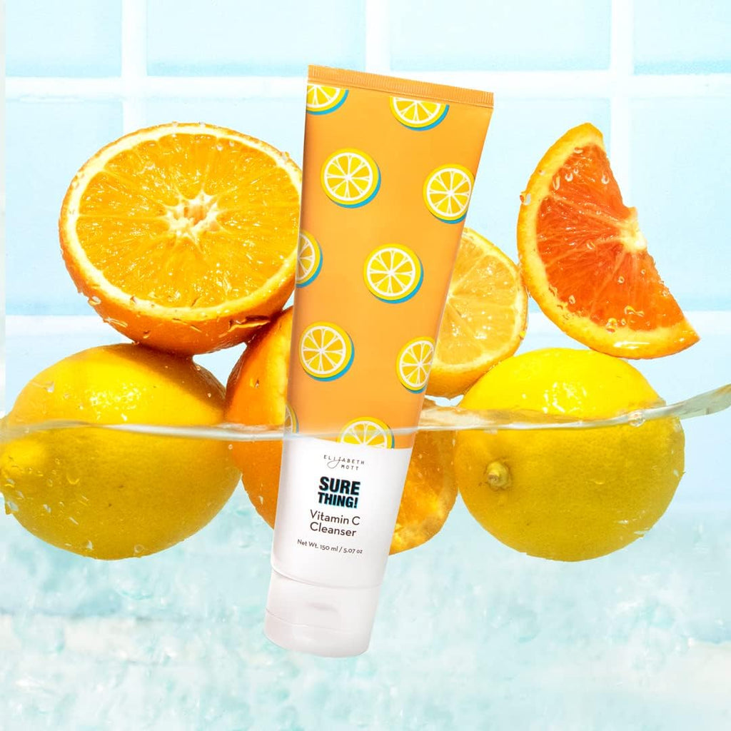 Elizabeth Mott Vitamin C Facial Cleanser | Hydrating Gel-to-Foam Cleanser for All Skin Types