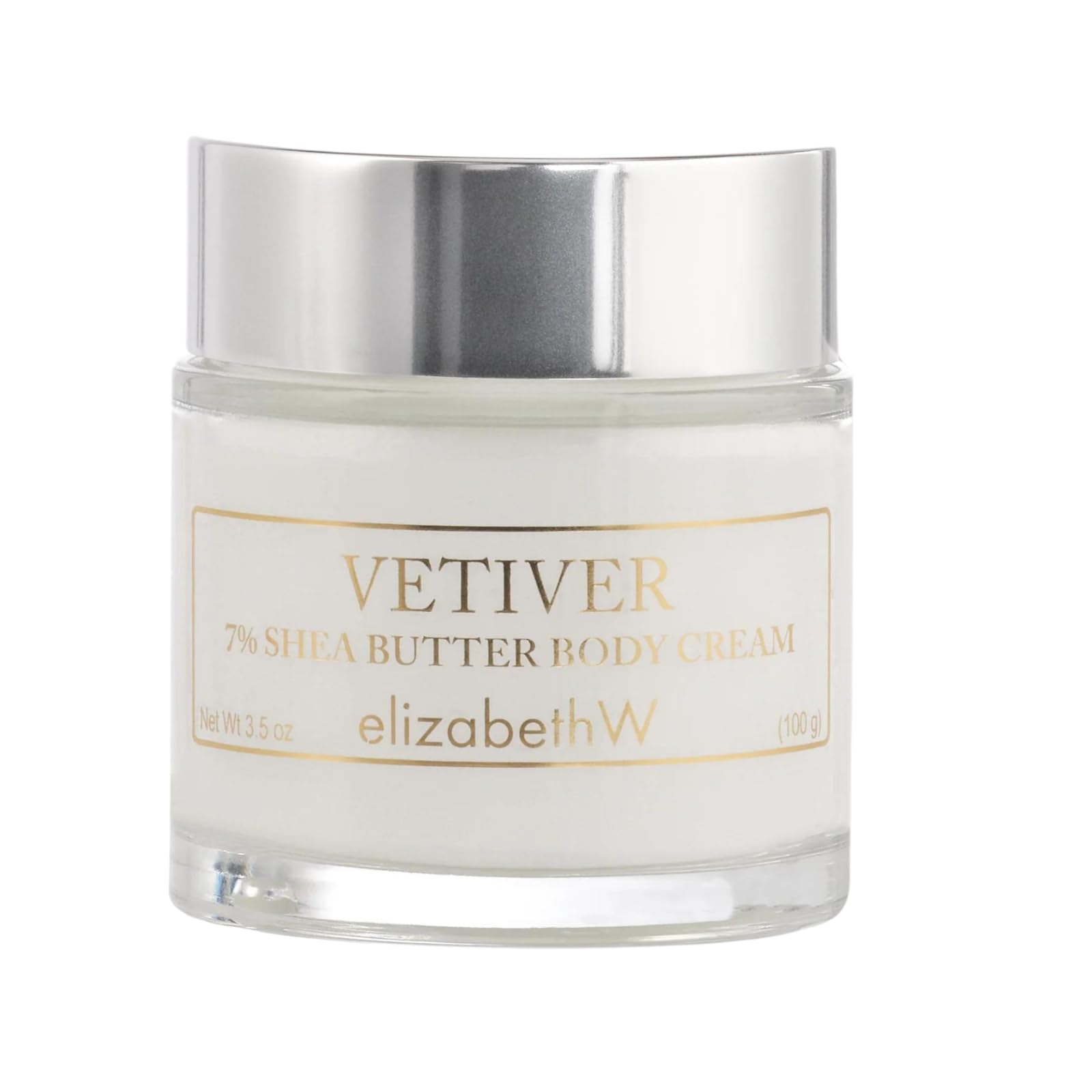 Elizabeth W Vetiver Body Cream – 3.5 oz | Hydrating Daily Moisturizer