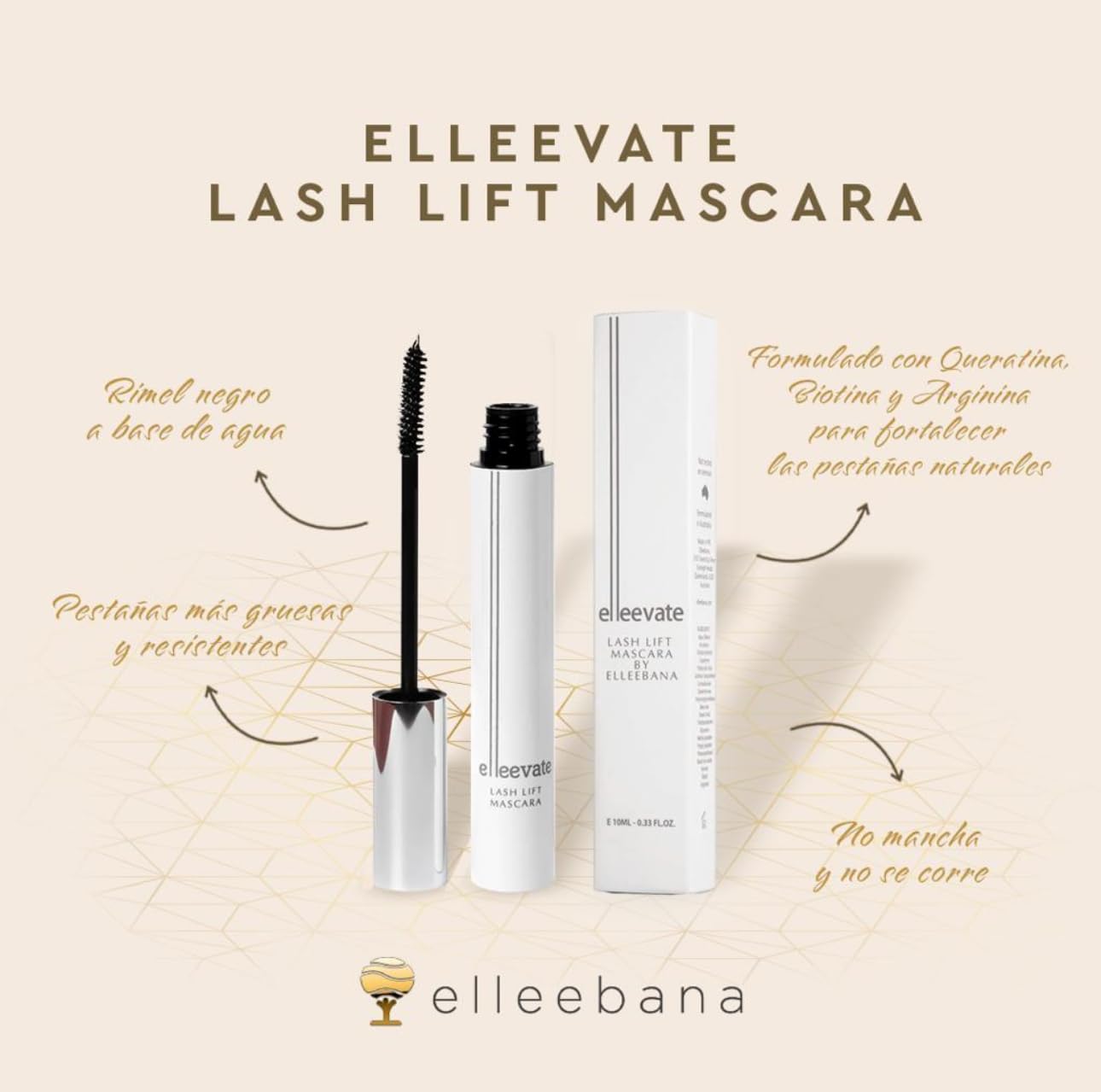 elleevate Lash Lift Mascara by ELLEEBANA – Lifted, Defined Lashes