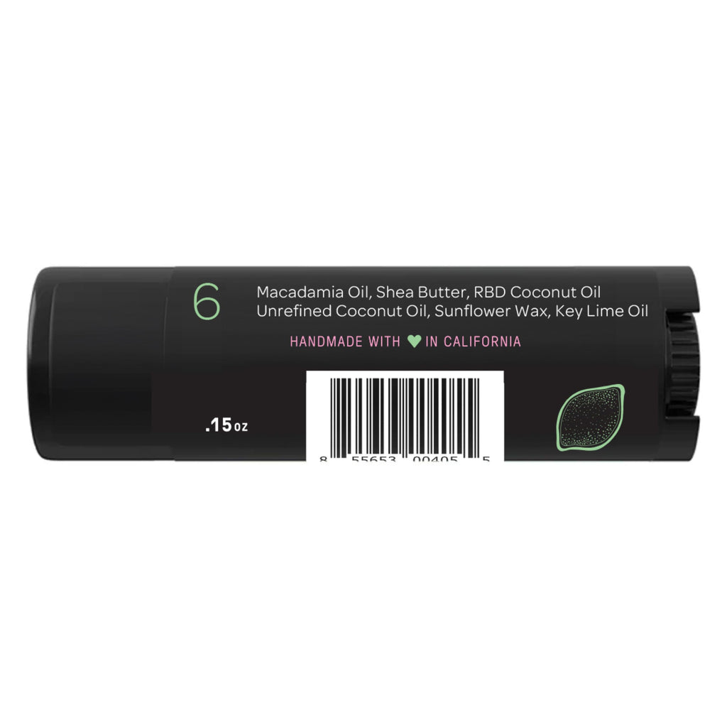 Ellovi Key Lime Lip Butter – 6-Ingredient Vegan Lip Balm for All-Day Hydration (3-Pack)