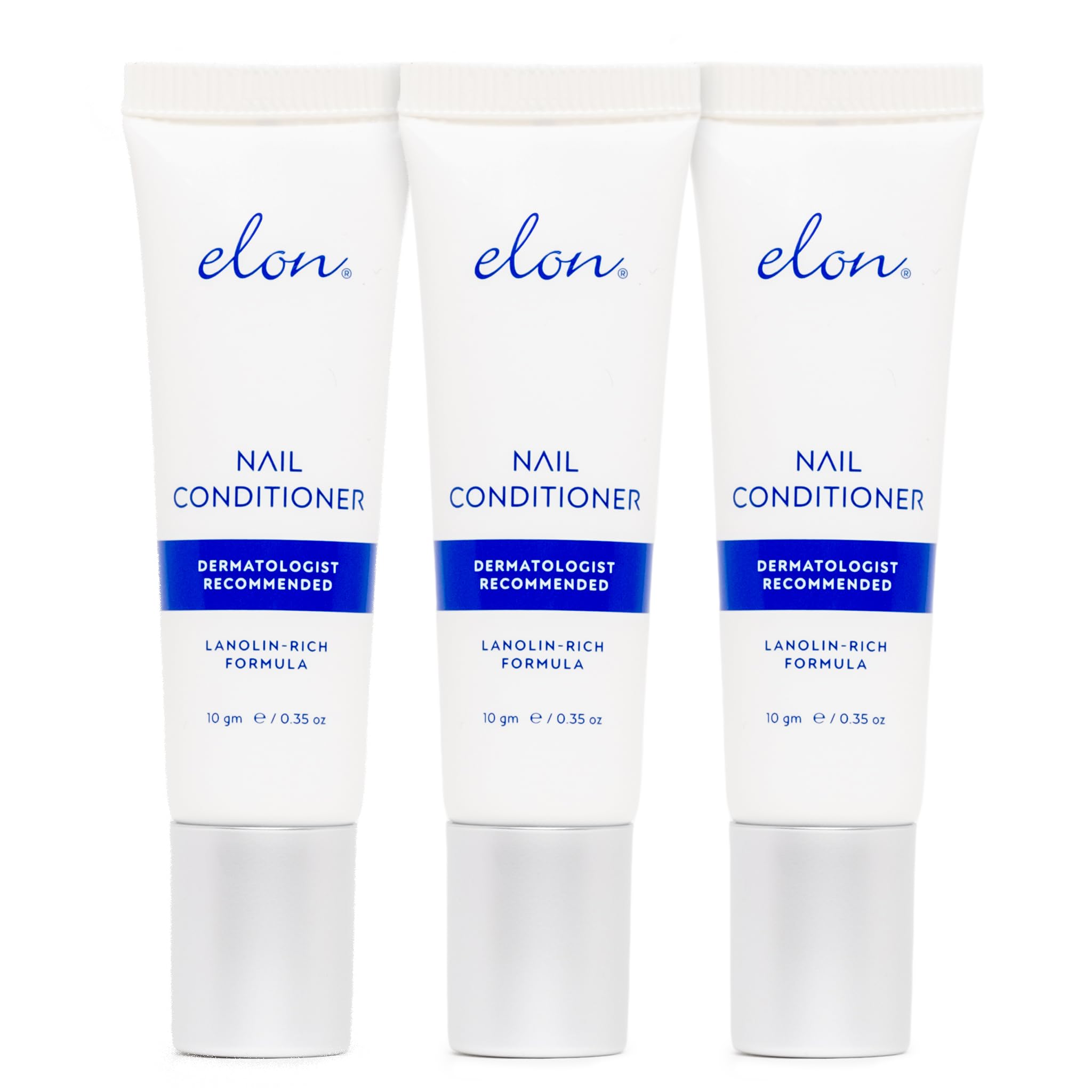 Elon Lanolin-Rich Nail Conditioner – Strengthens Nails & Protects Cuticles (10g Tube, 3-Pack)