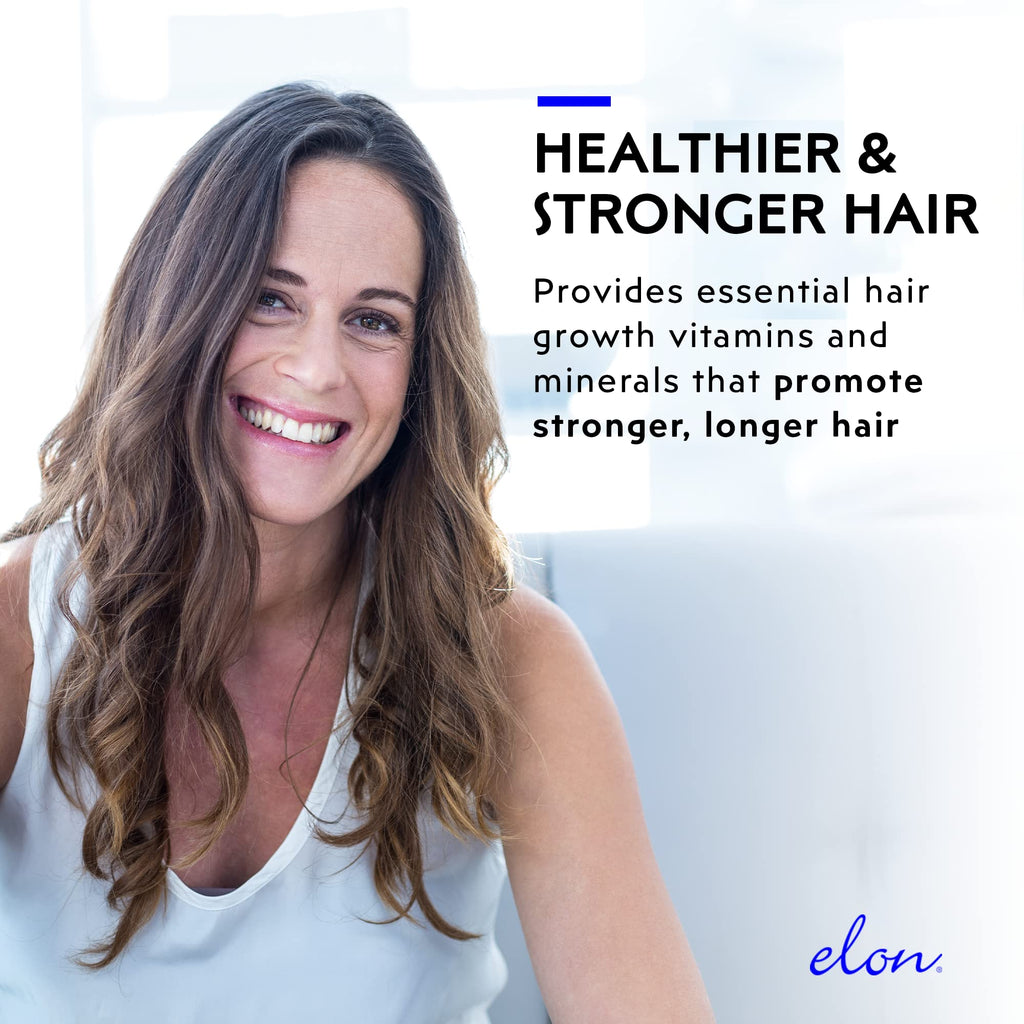 Elon Matrix 5000 Biotin 5000mcg – Extended-Release Hair & Nails Vitamins (60 Day Supply)