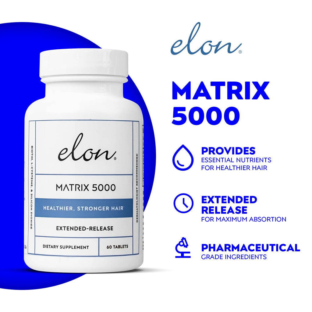 Elon Complete Kit for Thinning Hair – Shampoo, Conditioner & Matrix 5000