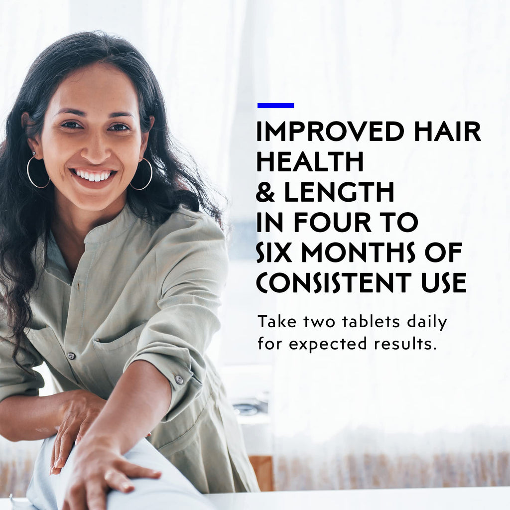 Elon R3 Hair Growth Supplement for Women – Biotin 5000 mcg, Collagen Peptides, Extended-Release (60 Tablets)