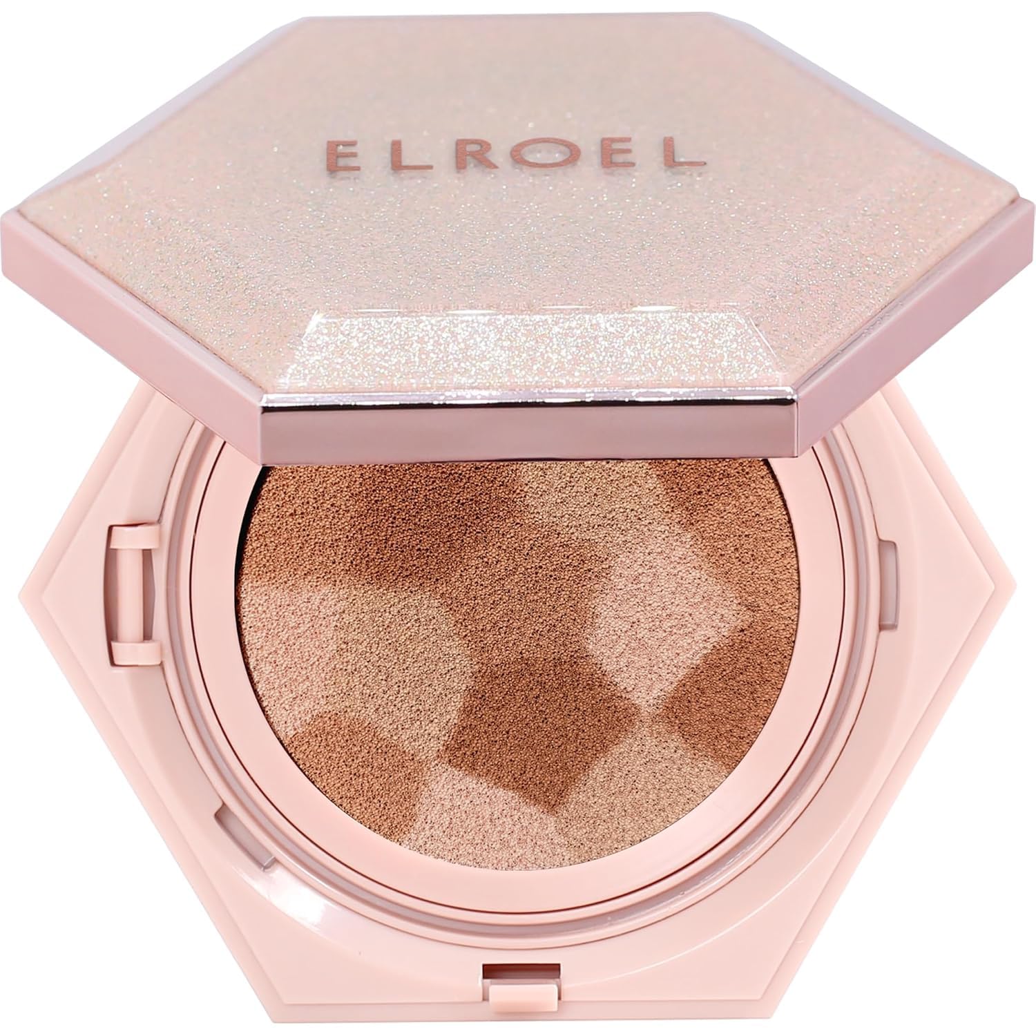 ELROEL Blending Cushion 4-in-1 Foundation with Italian Caviar, Collagen & Hyaluronic Acid – 12HR Hydration (#25 Medium Beige) 0.44 oz