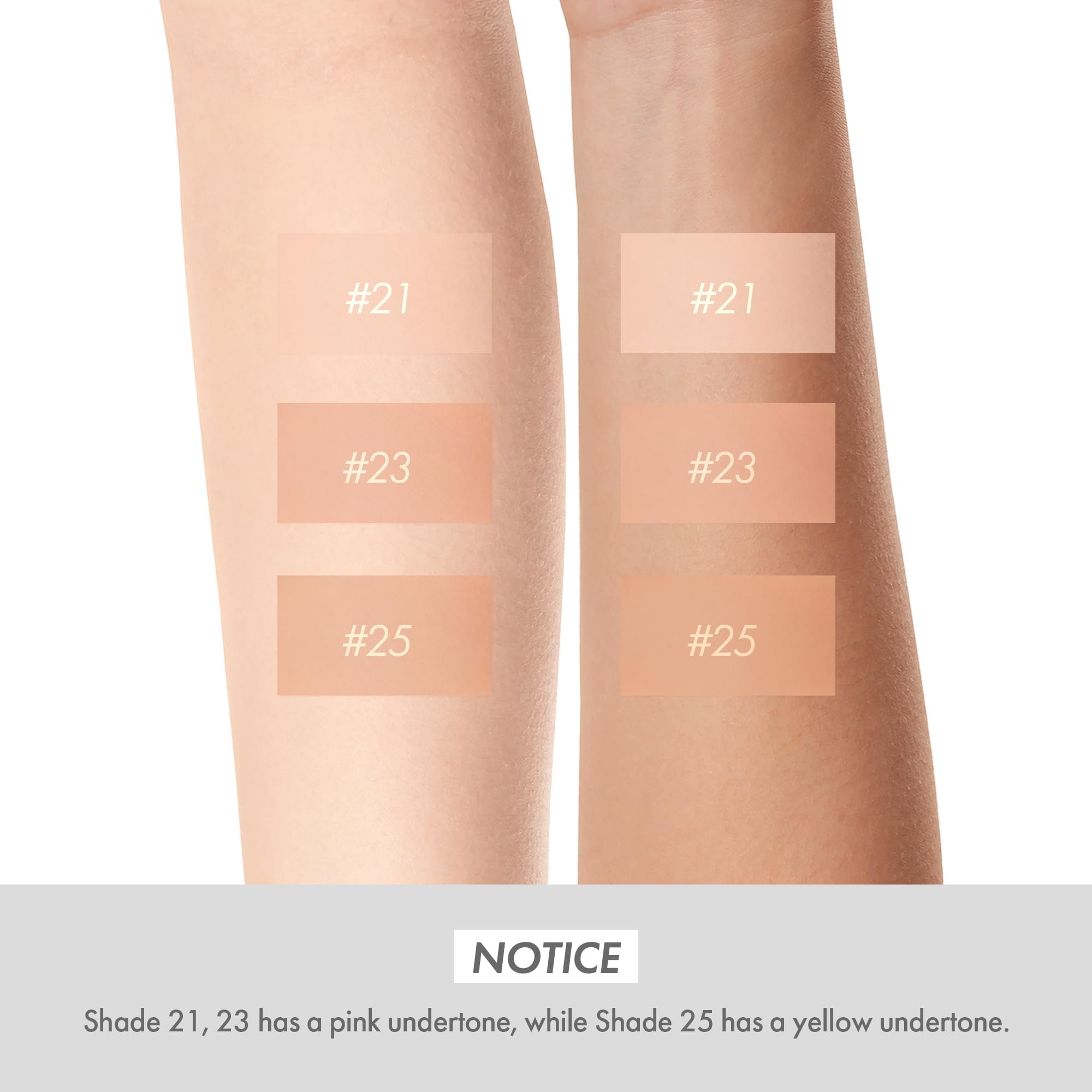 ELROEL Blending Cushion 4-in-1 Foundation with Italian Caviar, Collagen & Hyaluronic Acid – 12HR Hydration (#25 Medium Beige) 0.44 oz