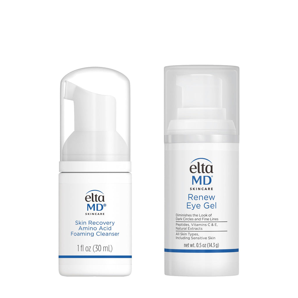 EltaMD Skin Care Facial Care Set — Recovery Amino Acid Cleanser & Renew Eye Gel (Trial Size)