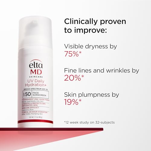 EltaMD UV Daily Hydration+ SPF 50 — Lightweight Hybrid Sunscreen with Hyaluronic Acid
