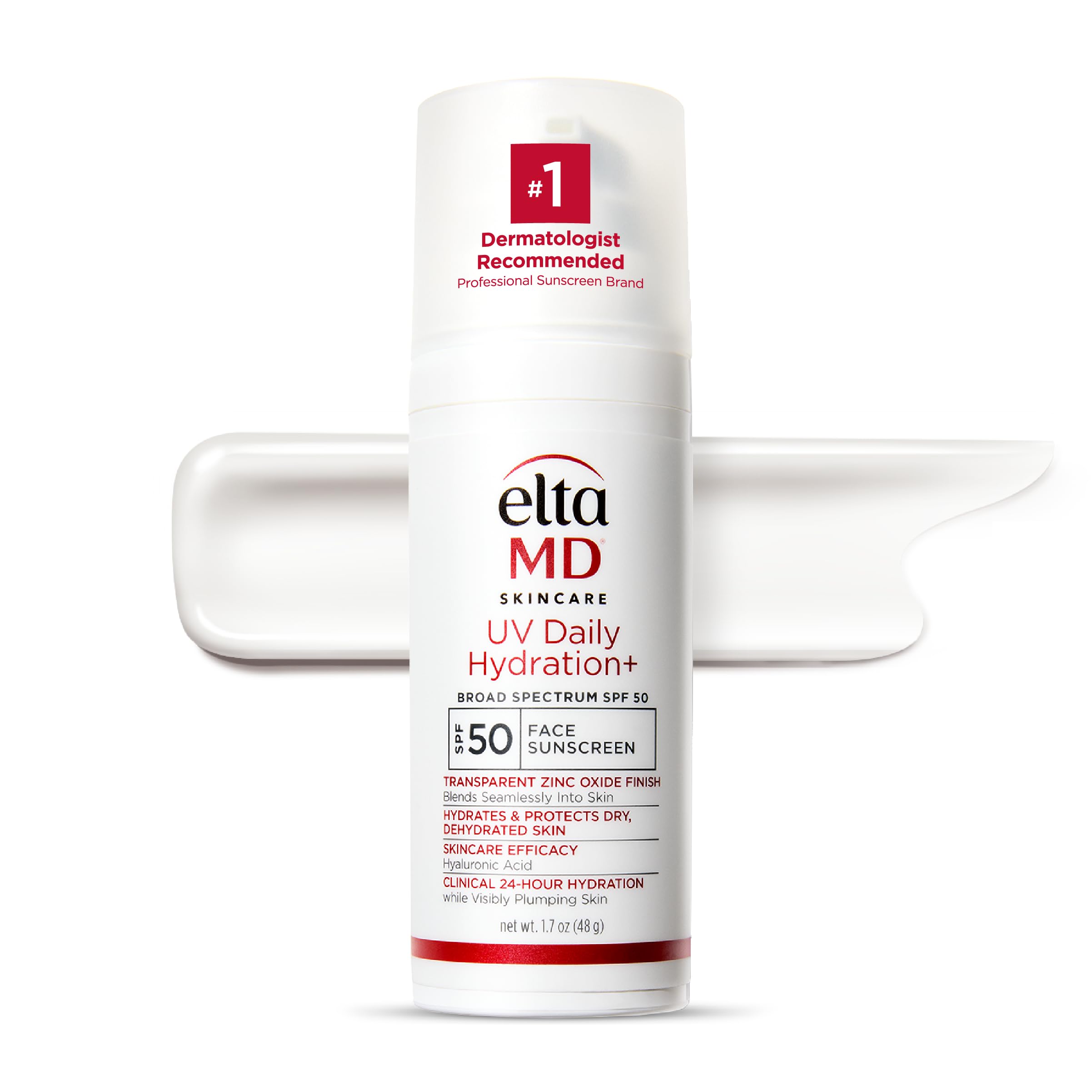 EltaMD UV Daily Hydration+ SPF 50 — Lightweight Hybrid Sunscreen with Hyaluronic Acid