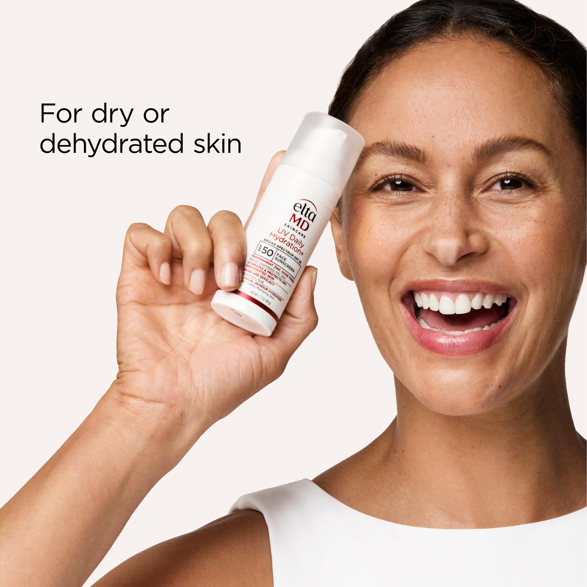 EltaMD UV Daily Hydration+ SPF 50 — Lightweight Hybrid Sunscreen with Hyaluronic Acid