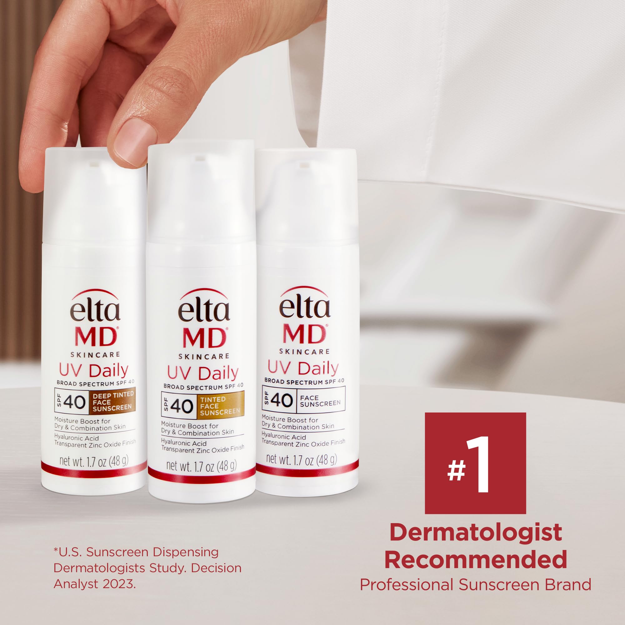 EltaMD UV Daily SPF 40 Face Sunscreen Moisturizer with Zinc Oxide | Hydrating Mineral SPF for Dry Skin