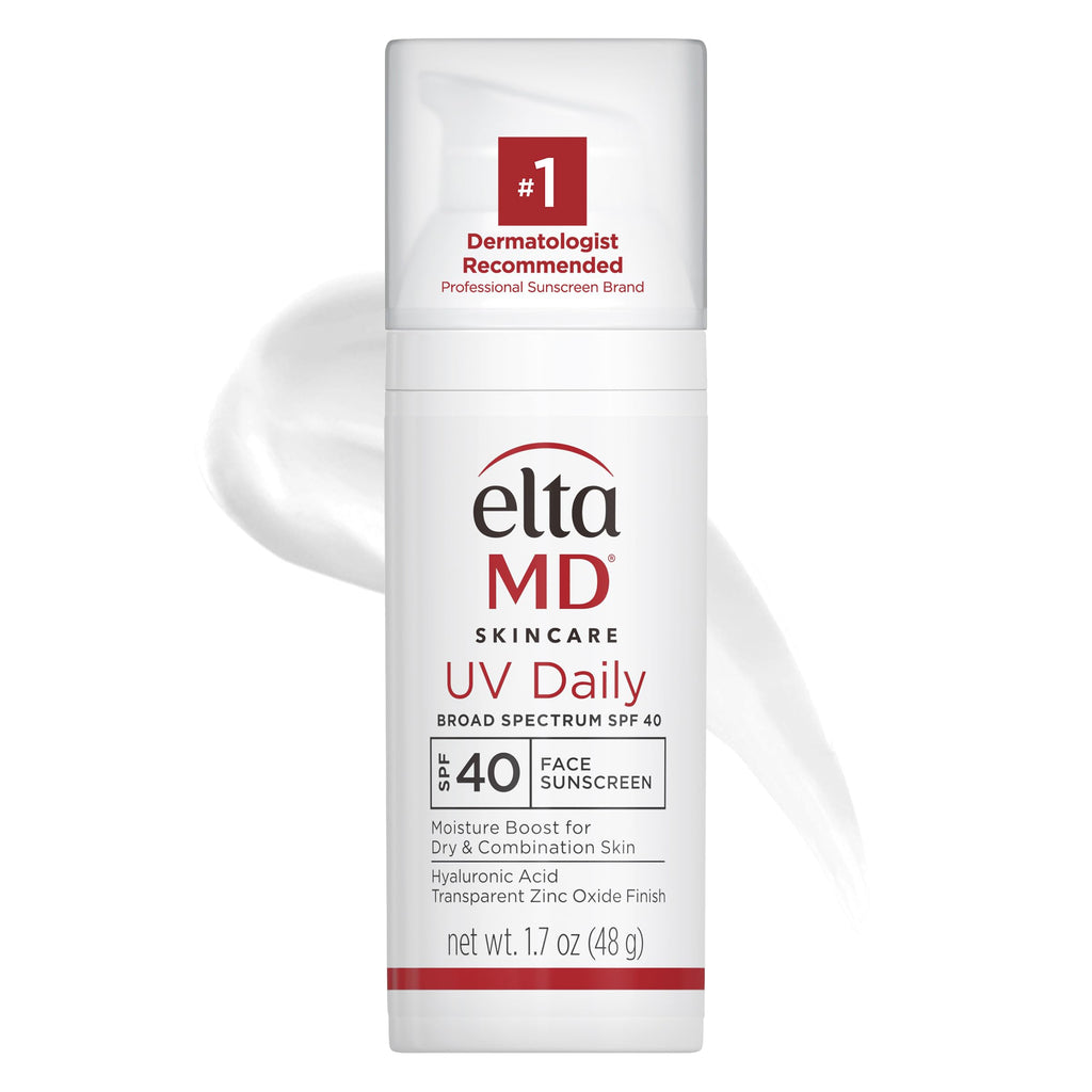 EltaMD UV Daily SPF 40 Face Sunscreen Moisturizer with Zinc Oxide | Hydrating Mineral SPF for Dry Skin