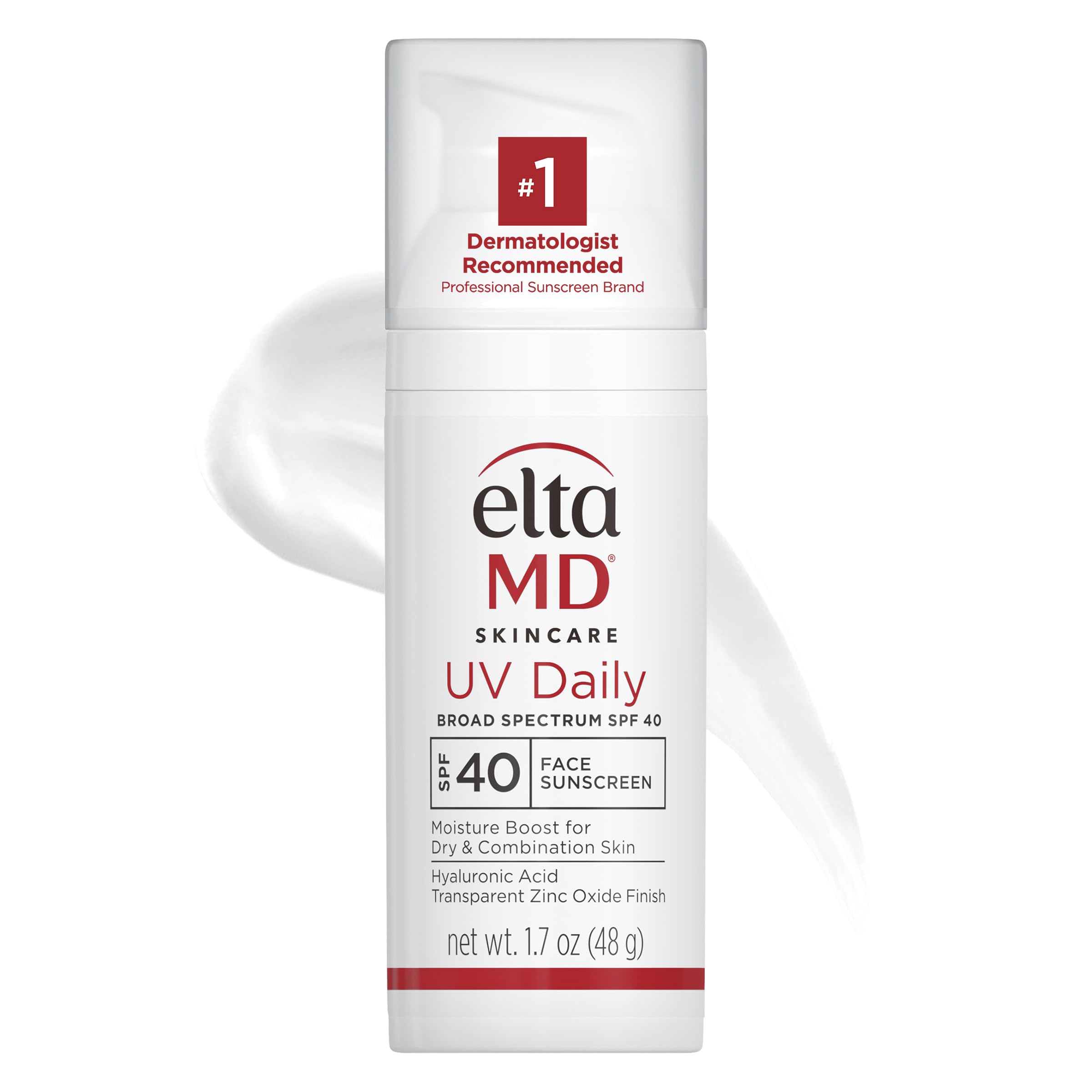 EltaMD UV Daily SPF 40 Face Sunscreen Moisturizer with Zinc Oxide | Hydrating Mineral SPF for Dry Skin