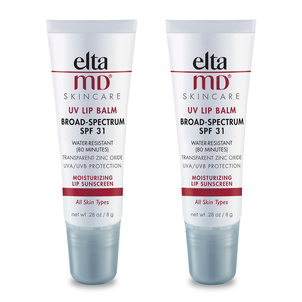 EltaMD UV Lip Balm SPF 30+ – Sunscreen Lip Moisturizer, 0.28 oz Tube (Pack of 2)