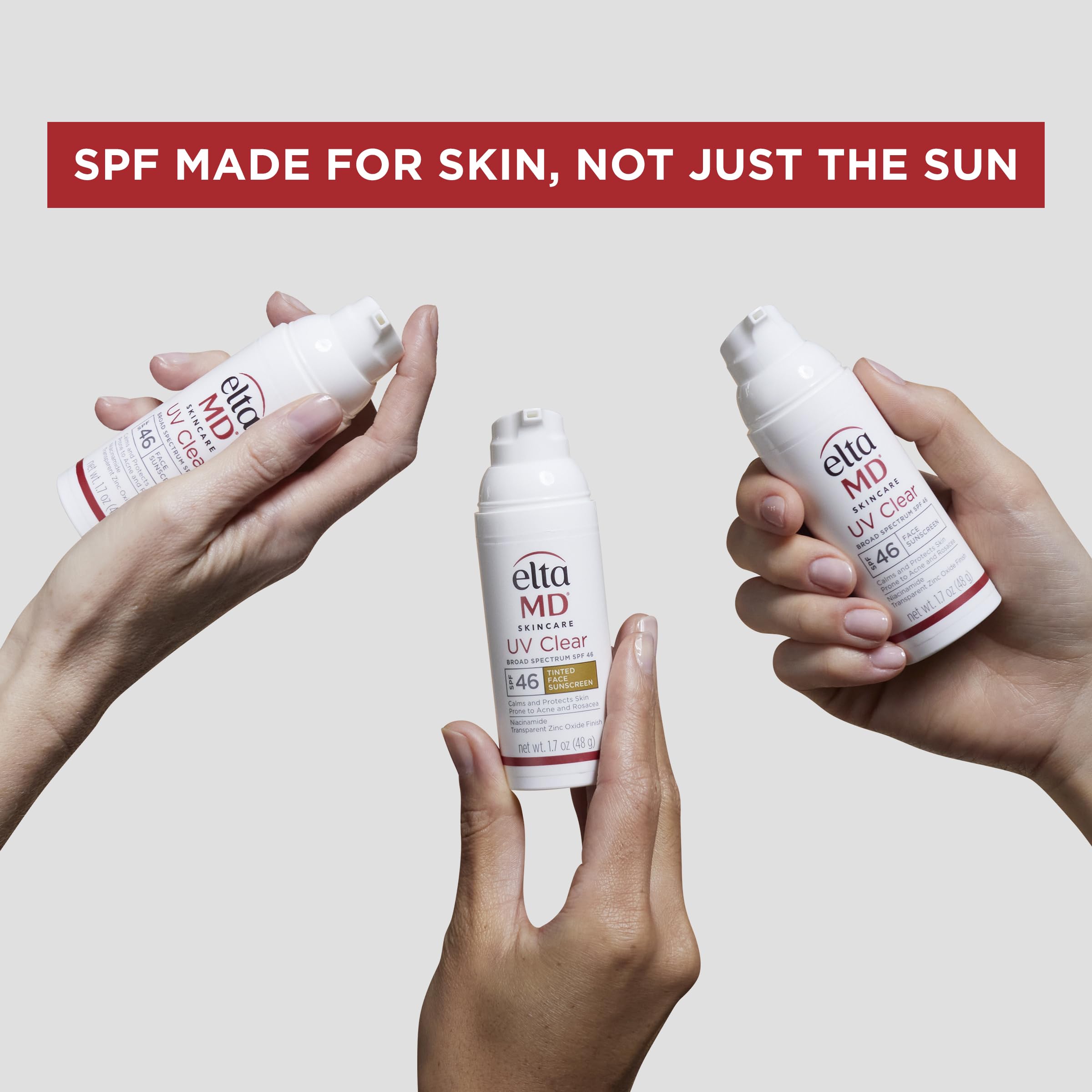 EltaMD UV Physical Rosy Tint SPF 40 – Mineral Sunscreen for Face | 1.7 oz