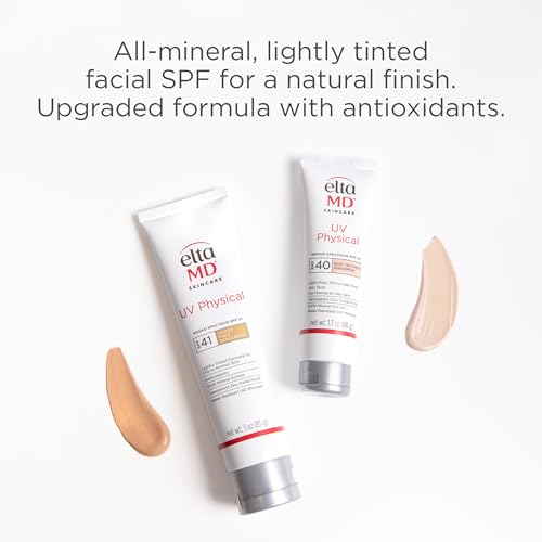 EltaMD UV Physical Rosy Tint SPF 40 – Mineral Sunscreen for Face | 1.7 oz