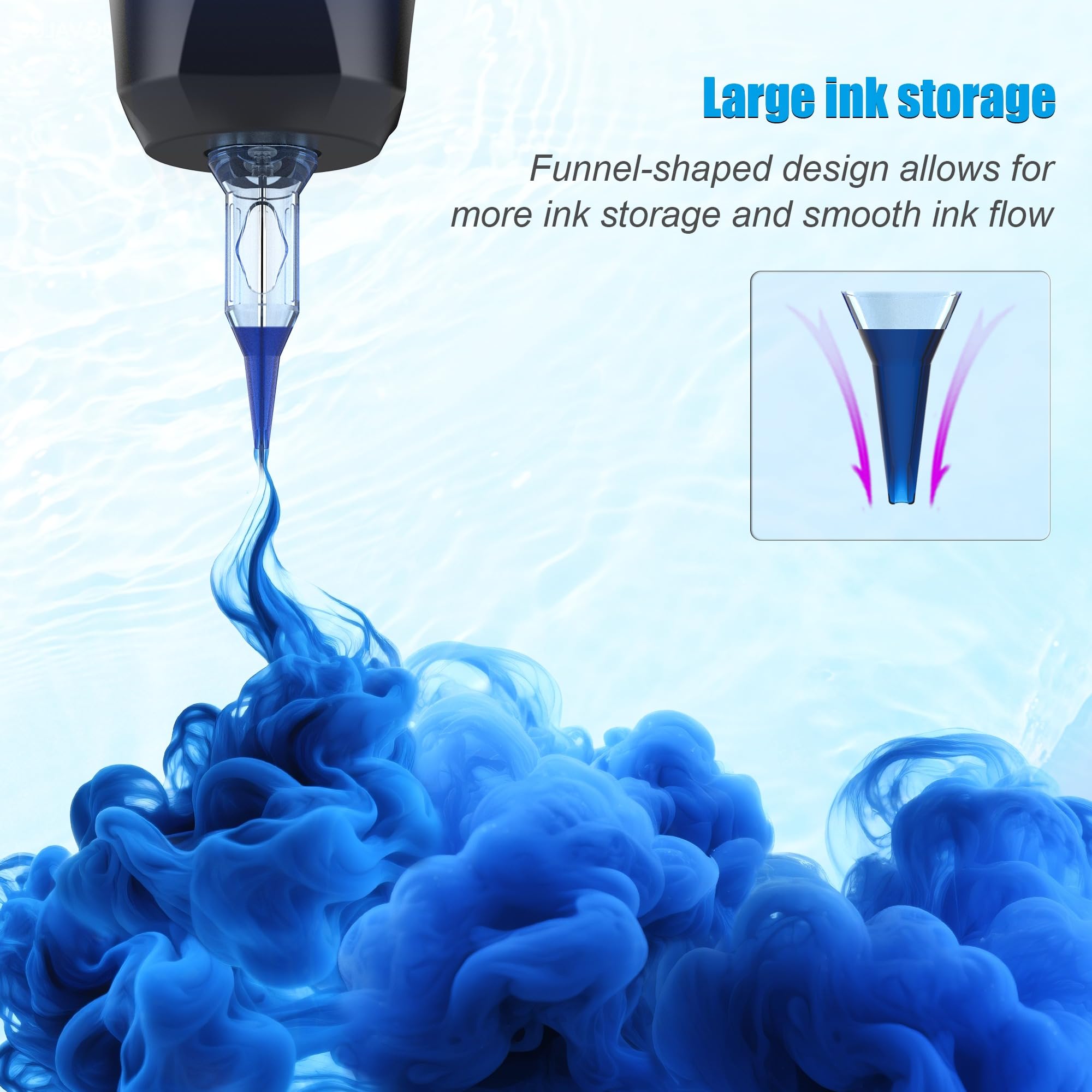 Emalla ELIOT Tattoo Cartridge Needles – 20Pcs #10, 0.30mm, 3.5mm Taper | 1005RSL