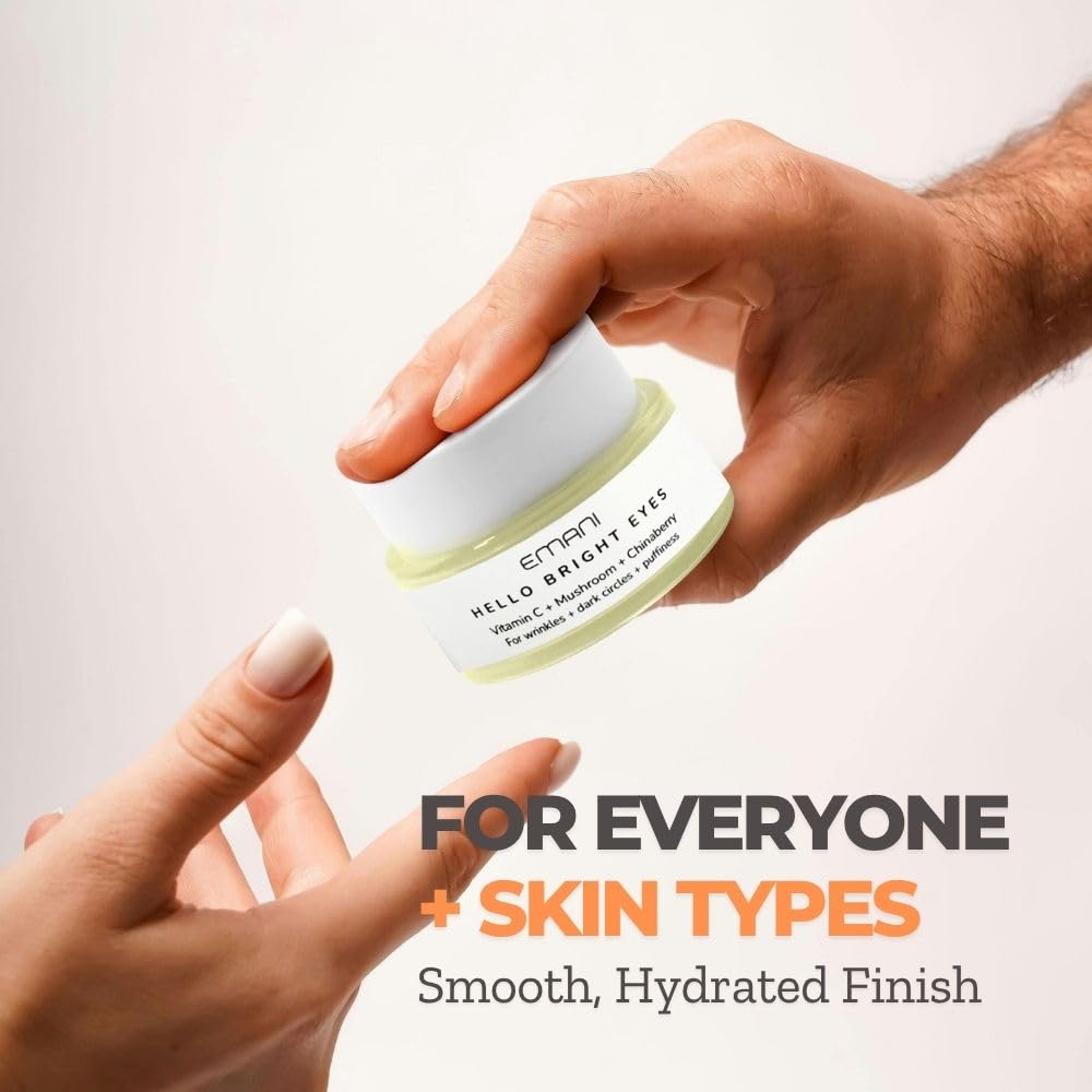 Emani Hello Bright Eyes Vitamin C Eye Cream with Caffeine & Turmeric
