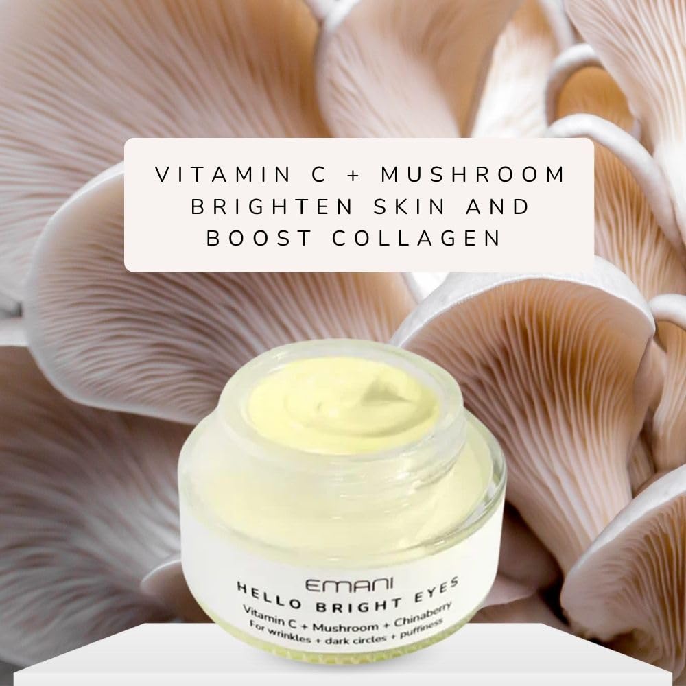 Emani Hello Bright Eyes Vitamin C Eye Cream with Caffeine & Turmeric