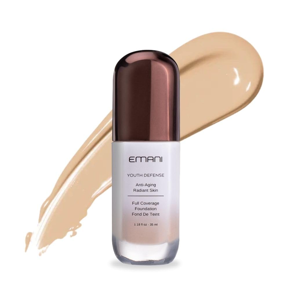 Emani Youth Defense Foundation with Hyaluronic Acid — Anti-Aging, Full Coverage