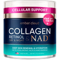 Ember Cloud Collagen NAD+ Cream – Day & Night Face Moisturizer with Retinol, Hyaluronic Acid & Niacinamide | Made in USA