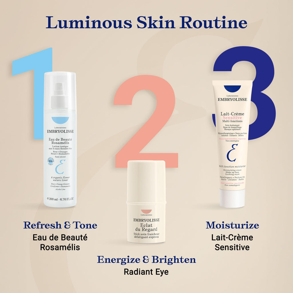 Embryolisse Lait-Creme Sensitive Moisturizer – Fragrance-Free Hydration for Sensitive Skin (1.01 oz)