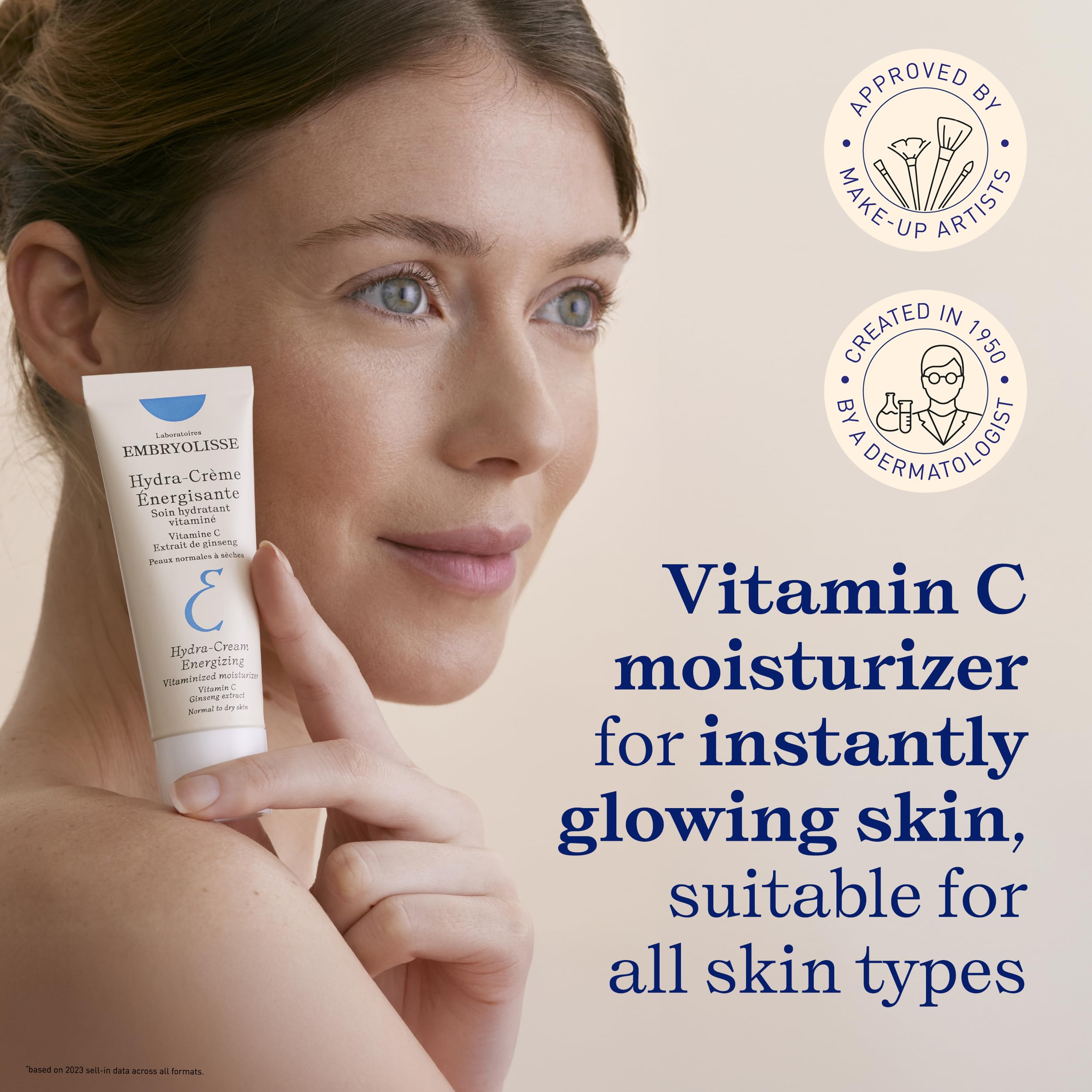 Embryolisse Vitamin C Energizing Face Moisturizer – Radiance, Hydration & Daily Glow, 1.35 fl oz