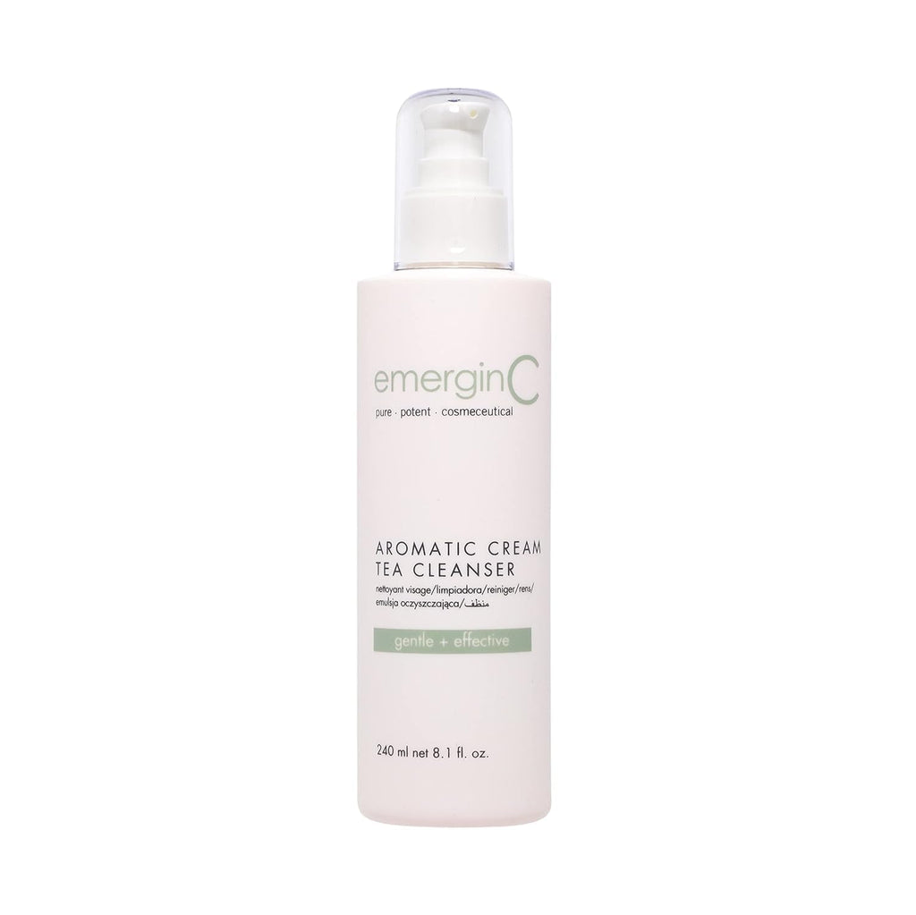 emergen C Aromatic Cream Tea Cleanser – Gentle Face Wash with Green Tea, Chamomile & Rose