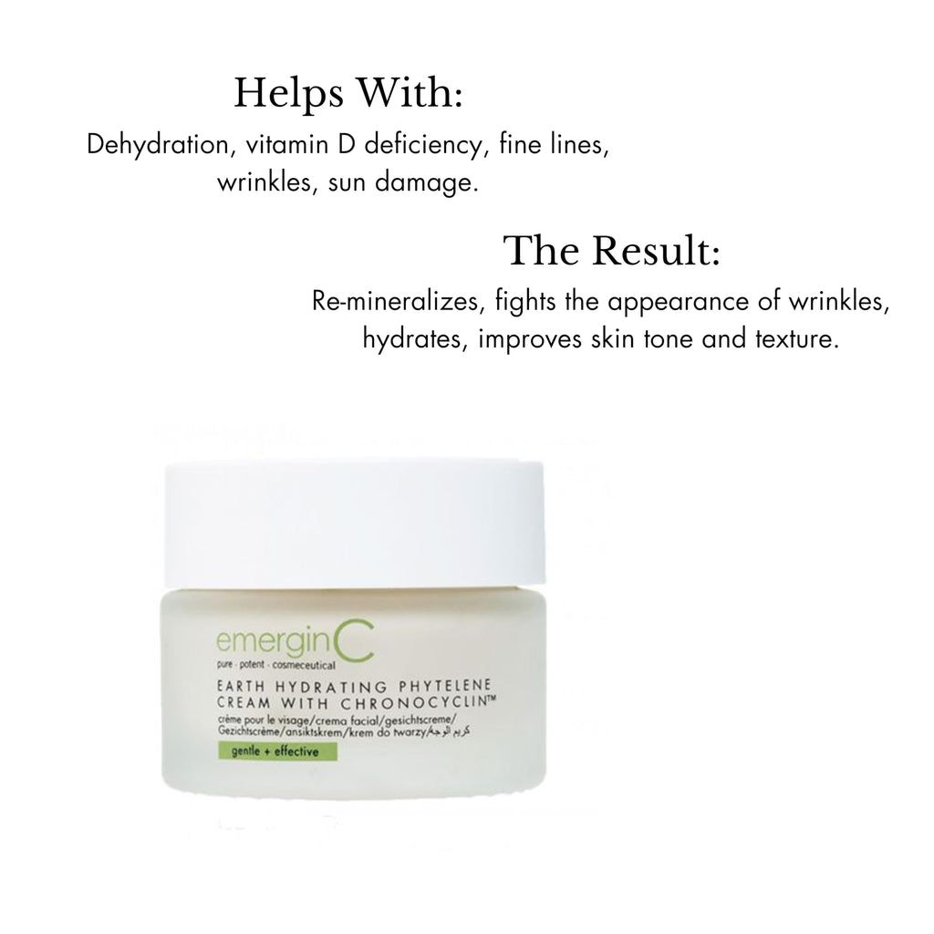 emergin C Earth Hydrating Phytelene Cream | Anti-Aging Moisturizer with Chronopeptides + Multivitamins