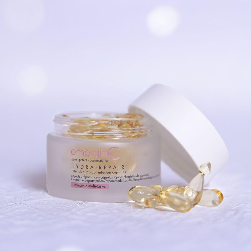 emerginC Hydra-Repair Intensive Topical Infusion Capsules – Moisturizing Face Serum with Vitamin E + Ceramides